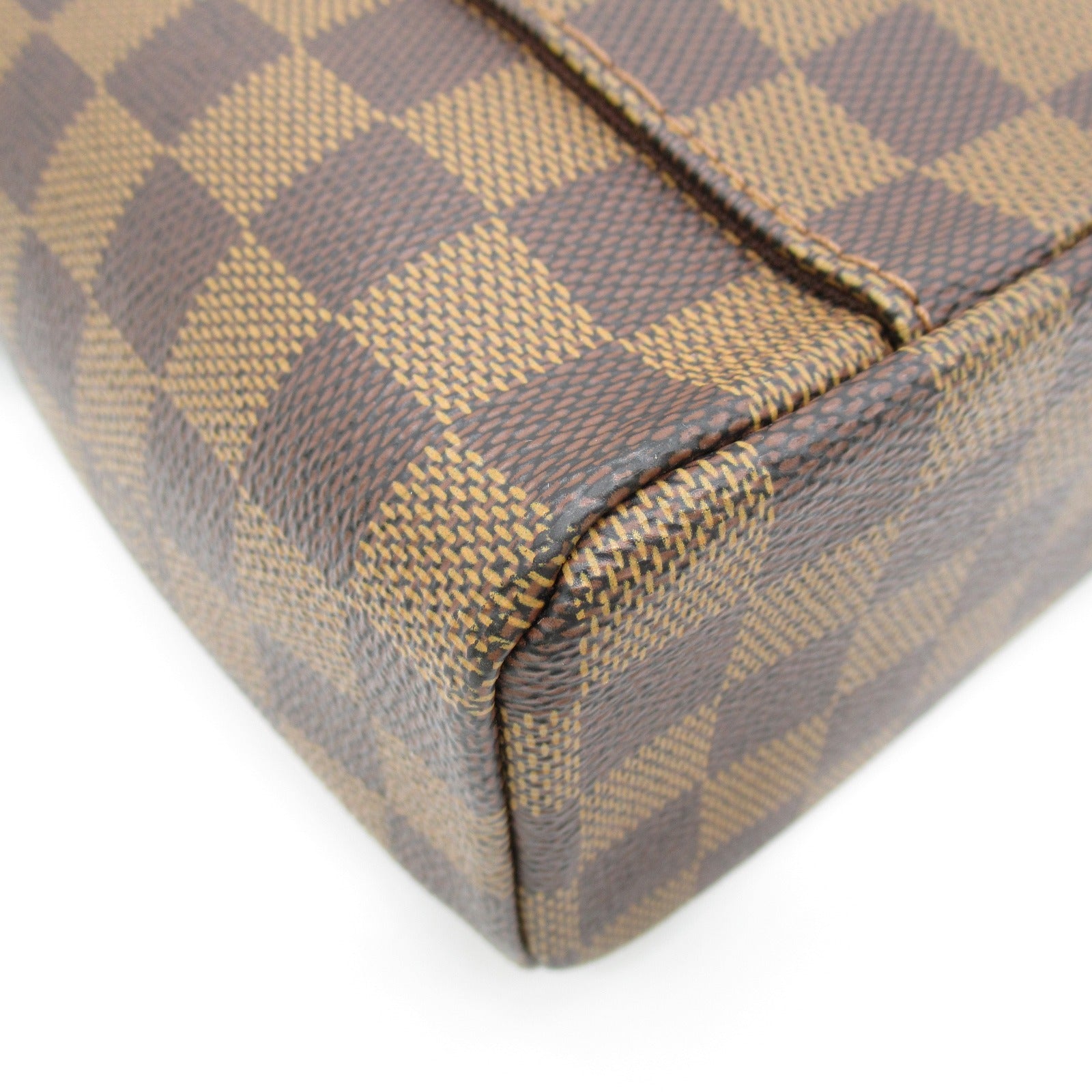LOUIS VUITTON Damier Oraf PM金扣肩背袋啡色