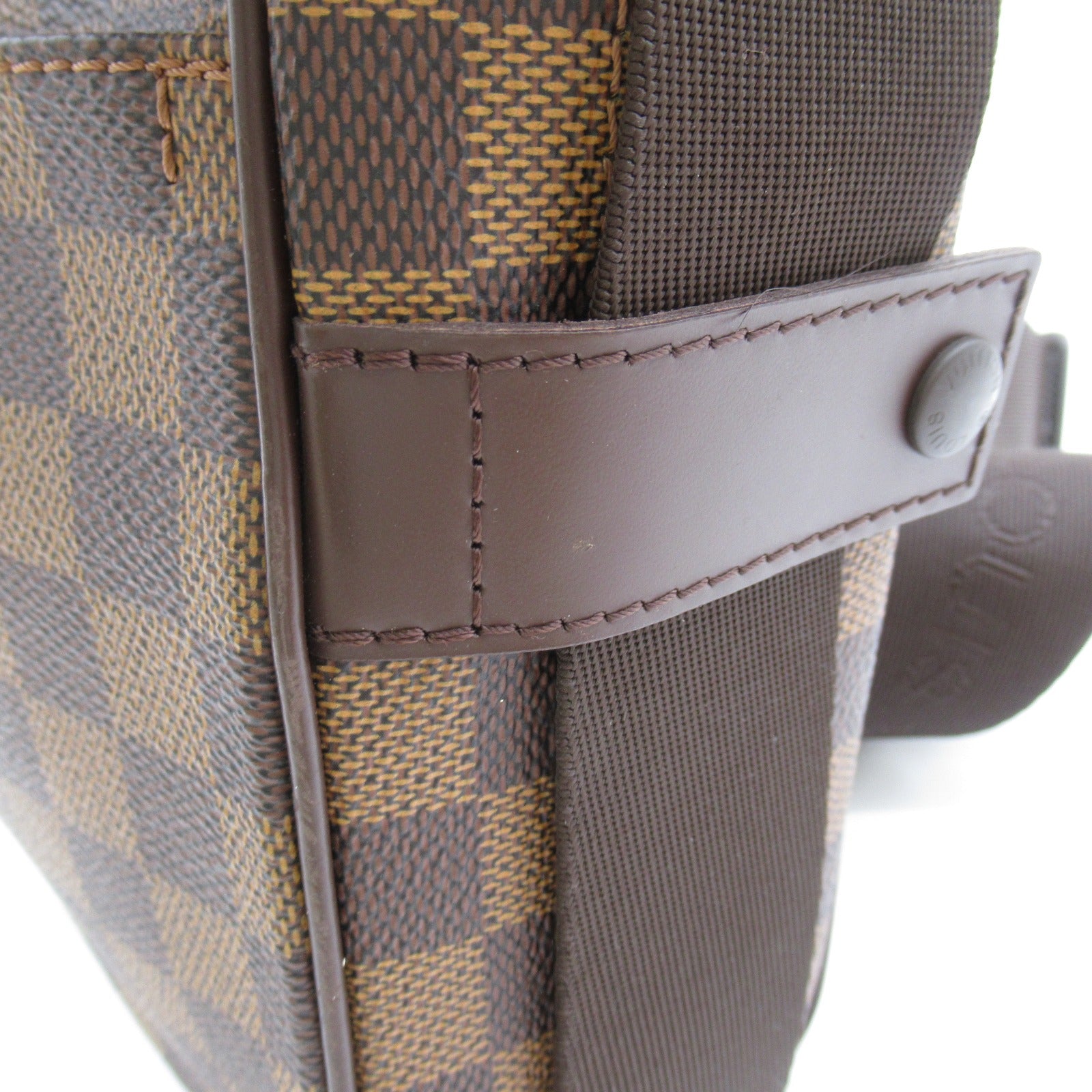 LOUIS VUITTON Damier Oraf PM金扣肩背袋啡色