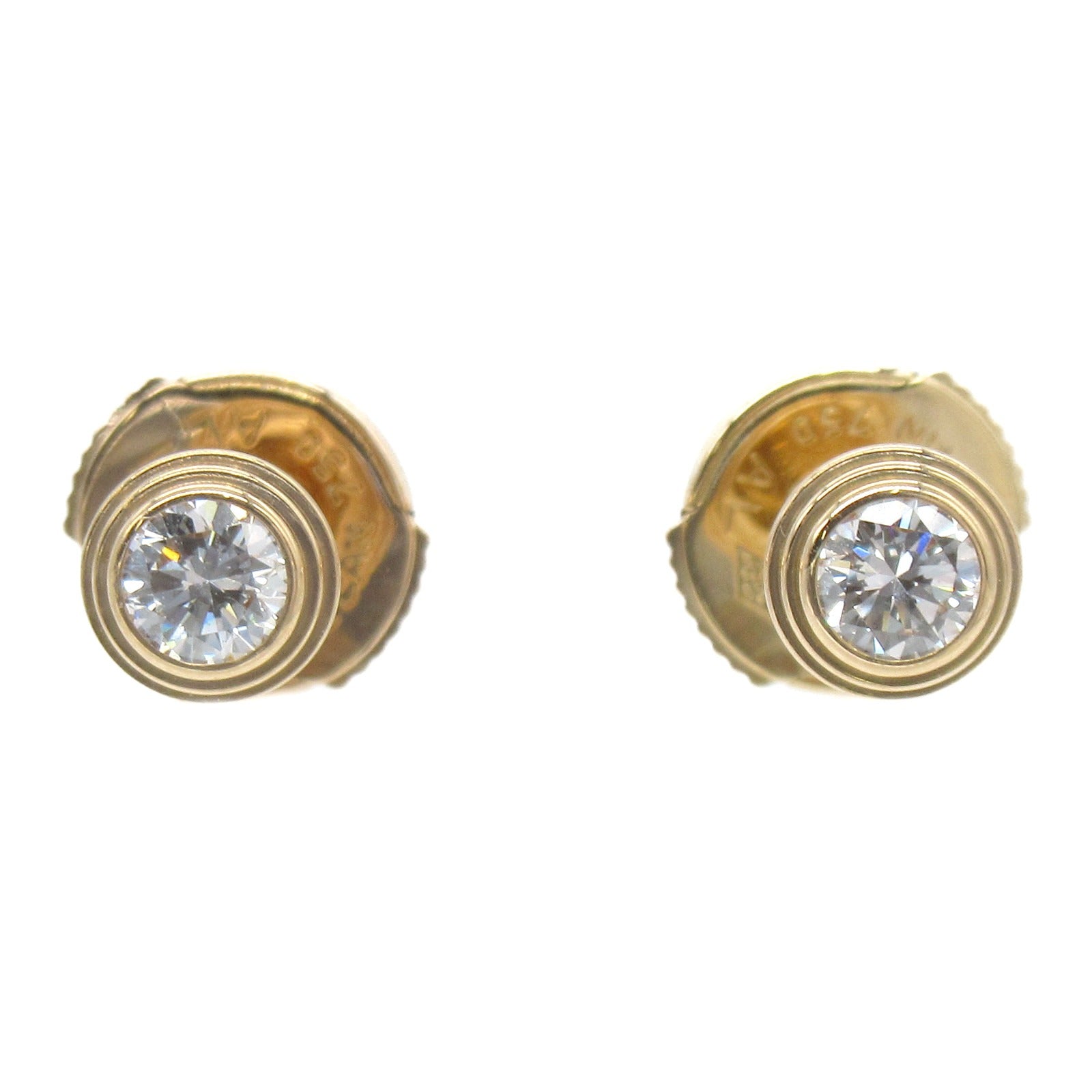 CARTIER 18K玫瑰金d'Amour Earrings鑽石耳環
