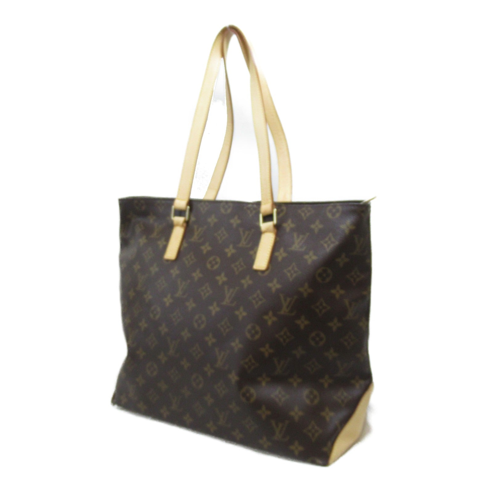 LOUIS VUITTON Monogram Cabas Mezzo手挽袋/肩背袋啡色