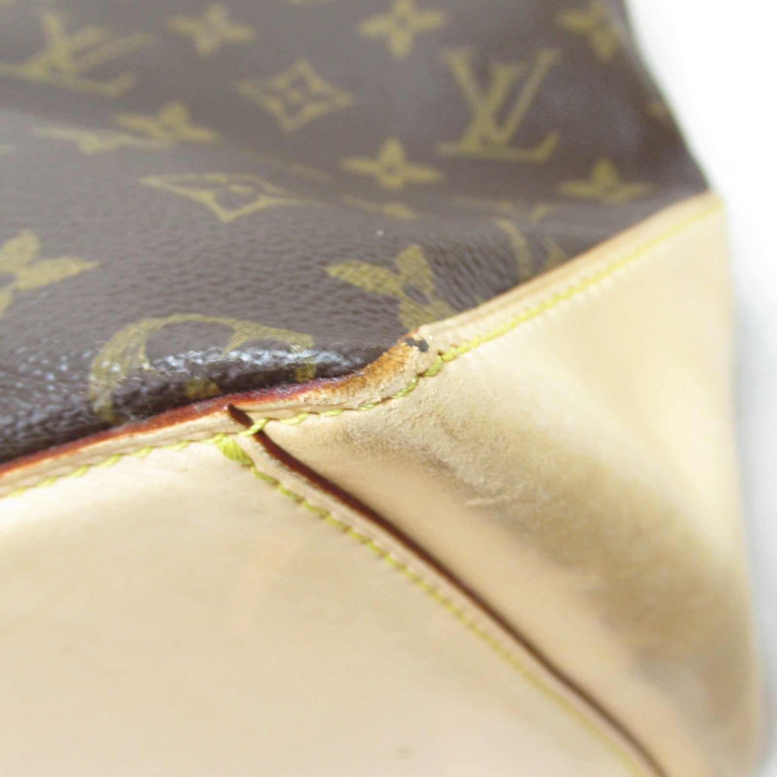 LOUIS VUITTON Monogram Cabas Mezzo手挽袋/肩背袋啡色