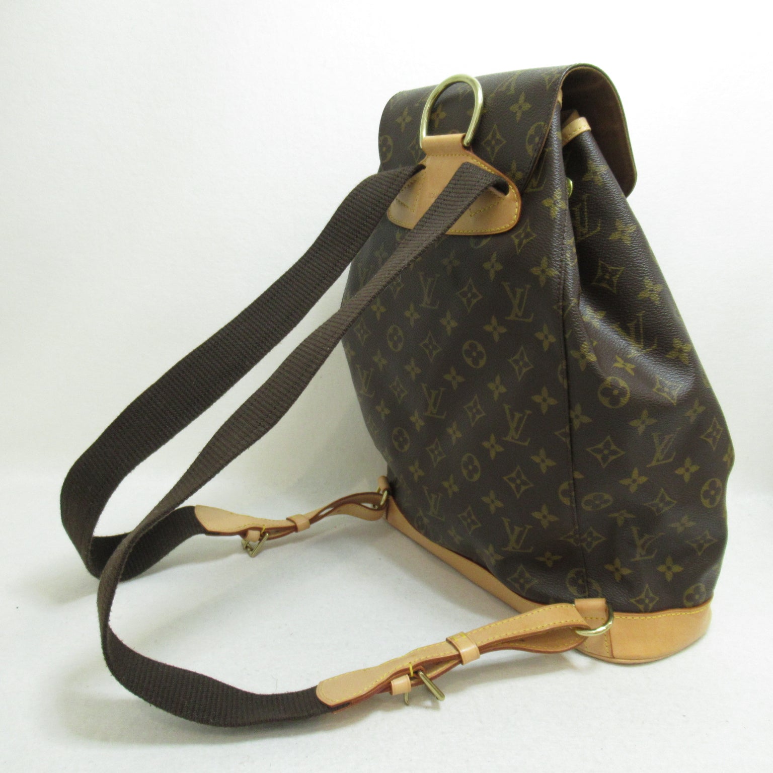 LOUIS VUITTON Monogram Montsouris GM背包啡色