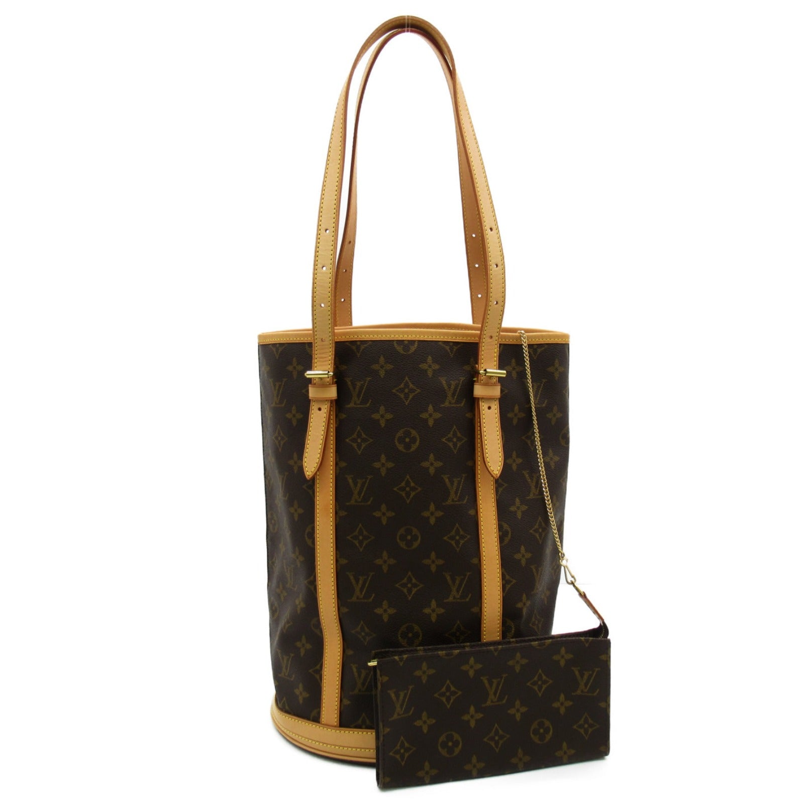 LOUIS VUITTON Monogram Bucket GM肩背袋啡色