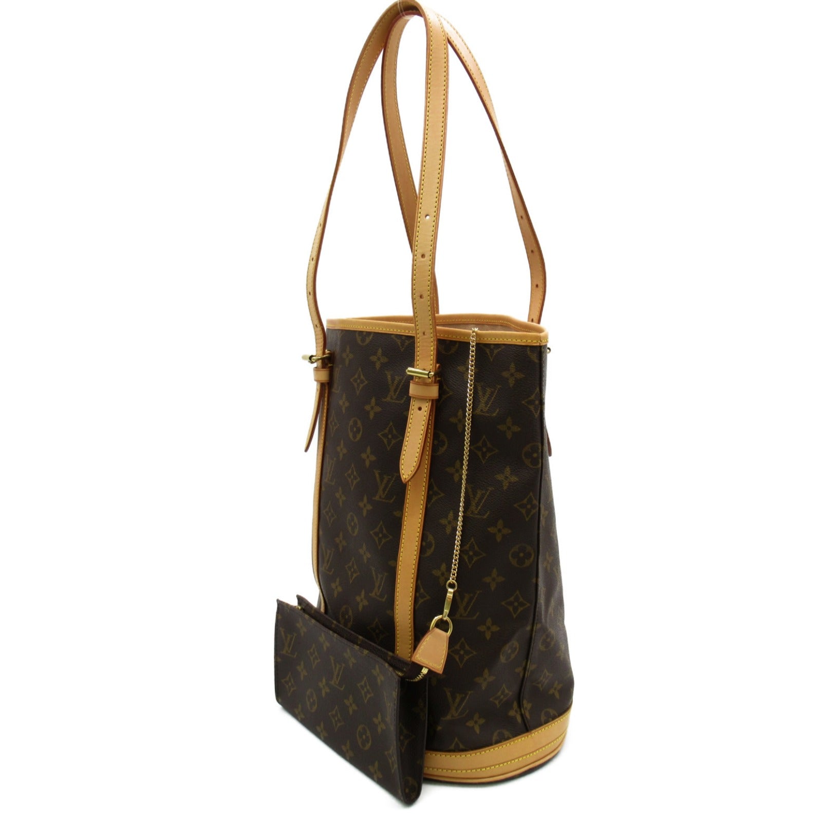 LOUIS VUITTON Monogram Bucket GM肩背袋啡色