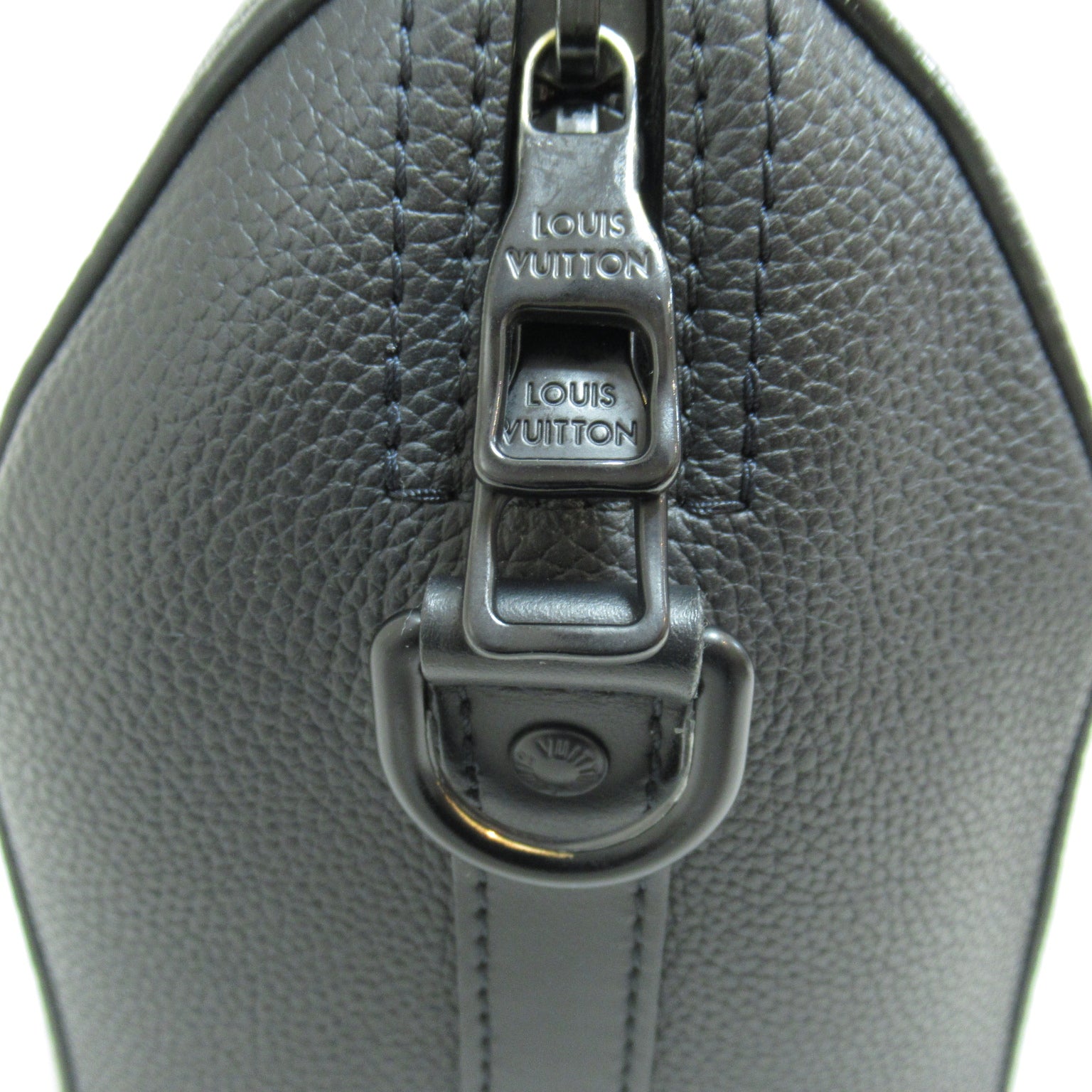LOUIS VUITTON Damier Distorted City Keepall肩背袋黑色