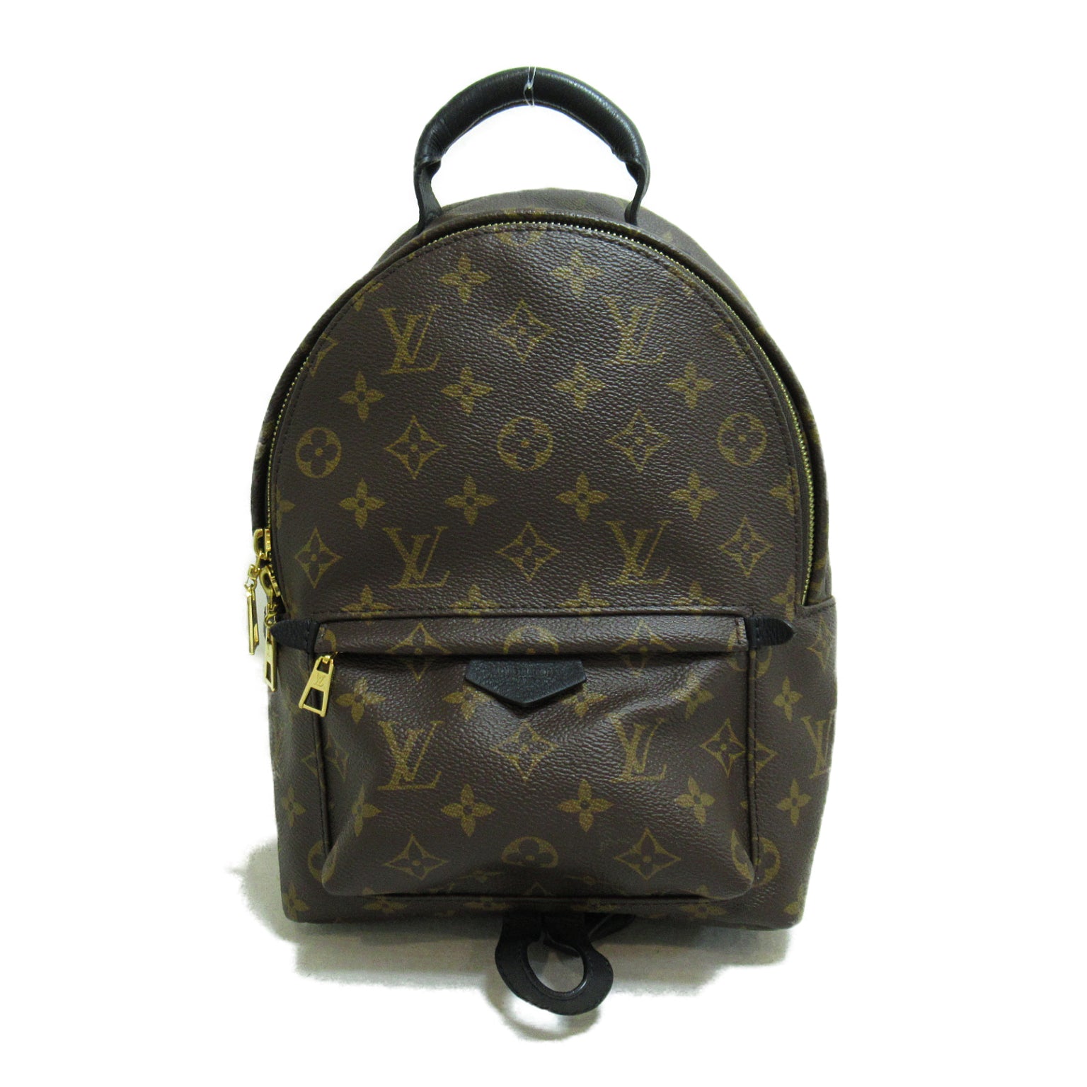 LOUIS VUITTON Monogram Palm Springs PM金扣背包啡色