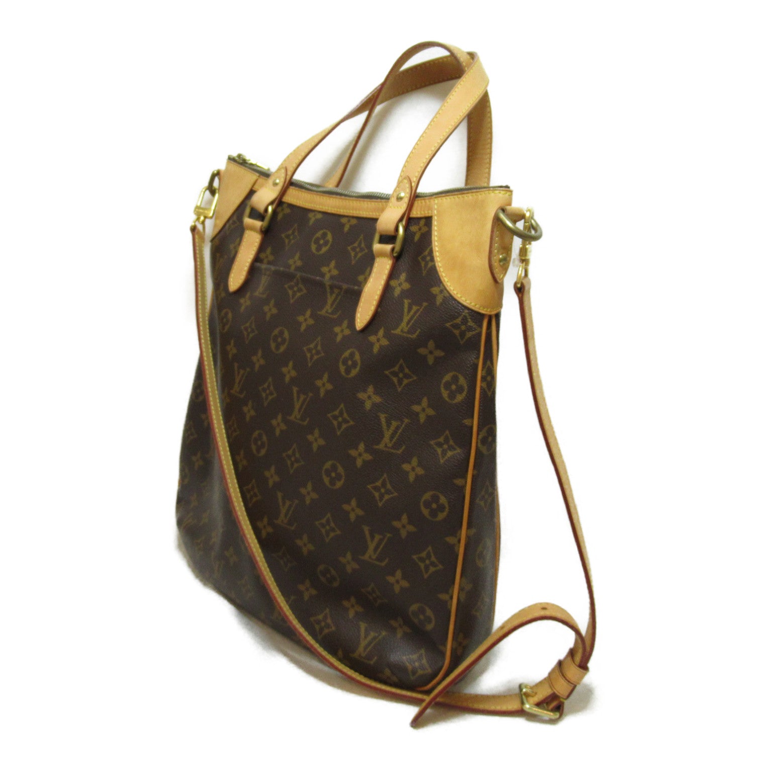 LOUIS VUITTON Monogram Odeon GM金扣手挽肩背兩用袋啡色