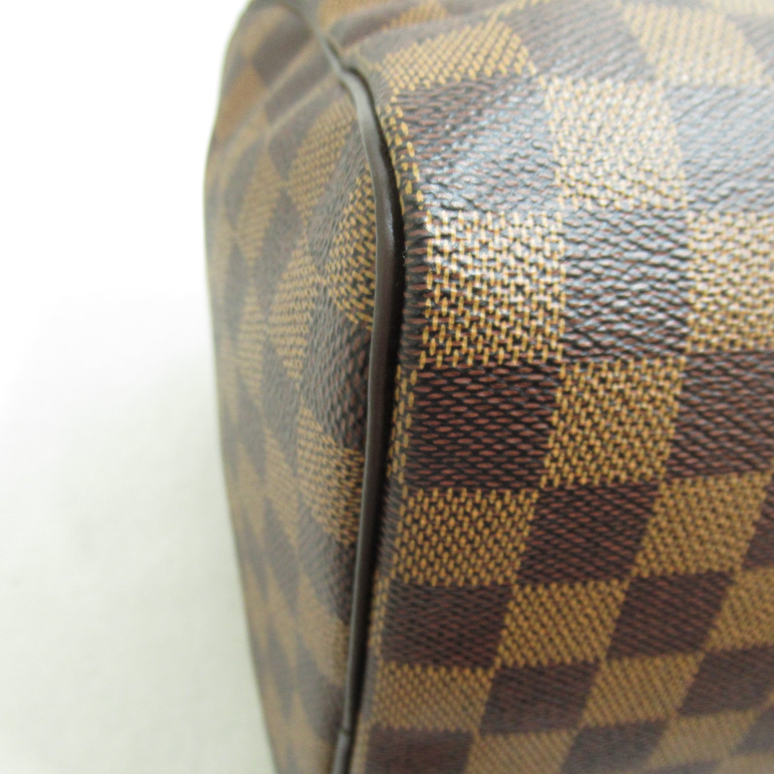 LOUIS VUITTON Damier Speedy 35金扣手挽袋啡色