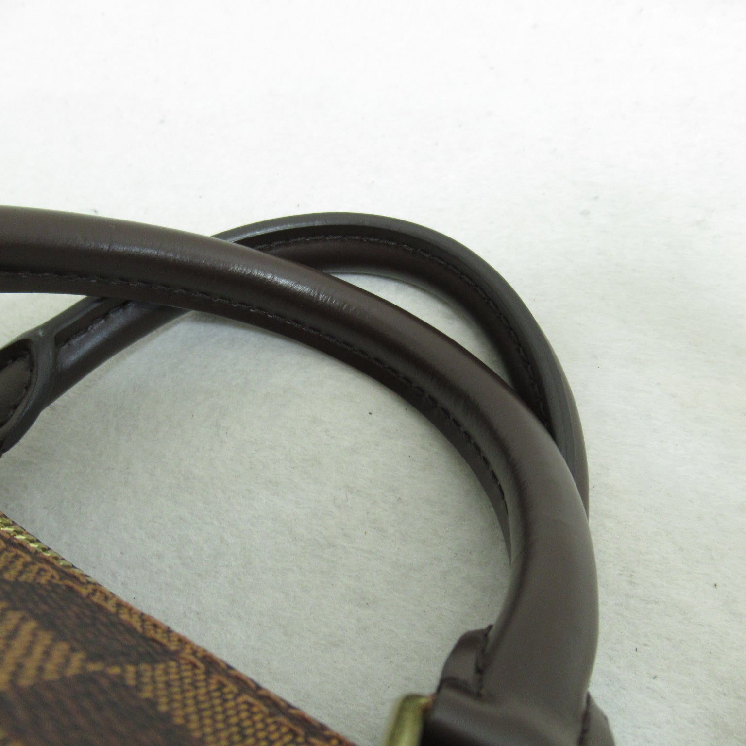 LOUIS VUITTON Damier Speedy 35金扣手挽袋啡色