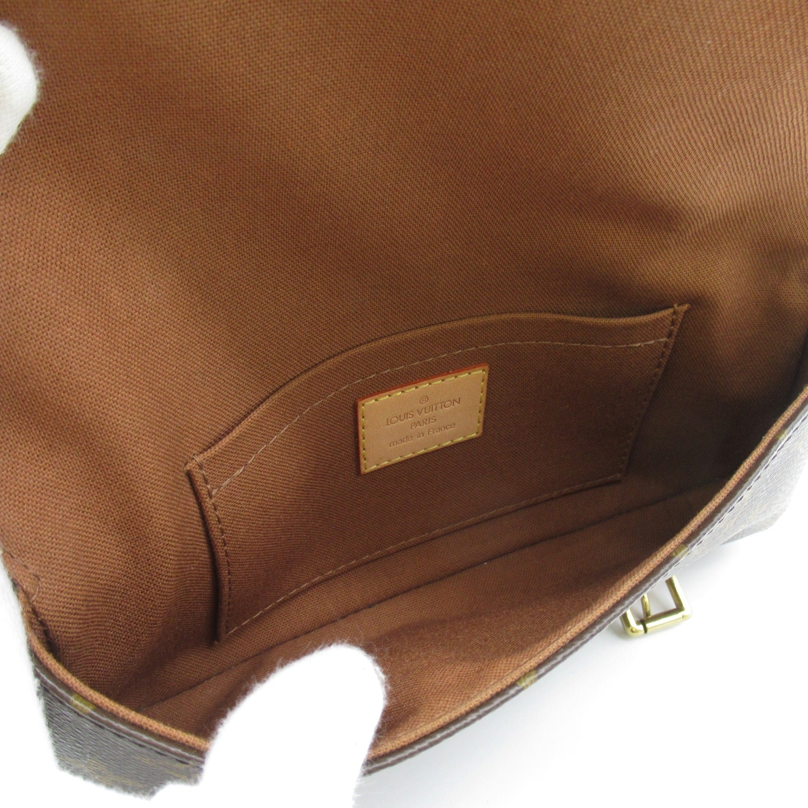 LOUIS VUITTON Monogram Pochette Marelle Pouch金扣肩背袋啡色