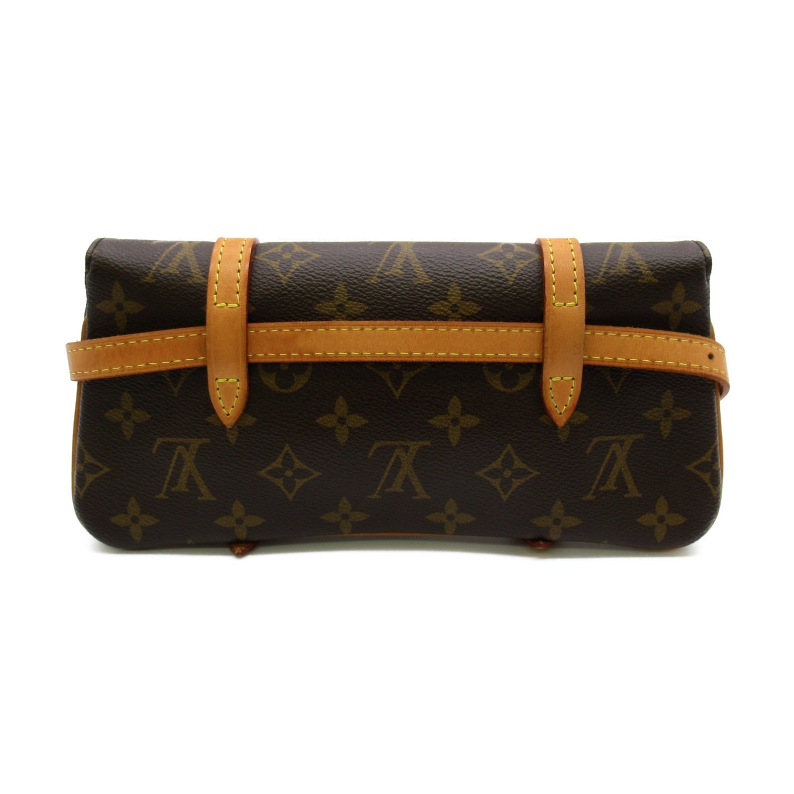 LOUIS VUITTON Monogram Pochette Marelle Pouch金扣肩背袋啡色