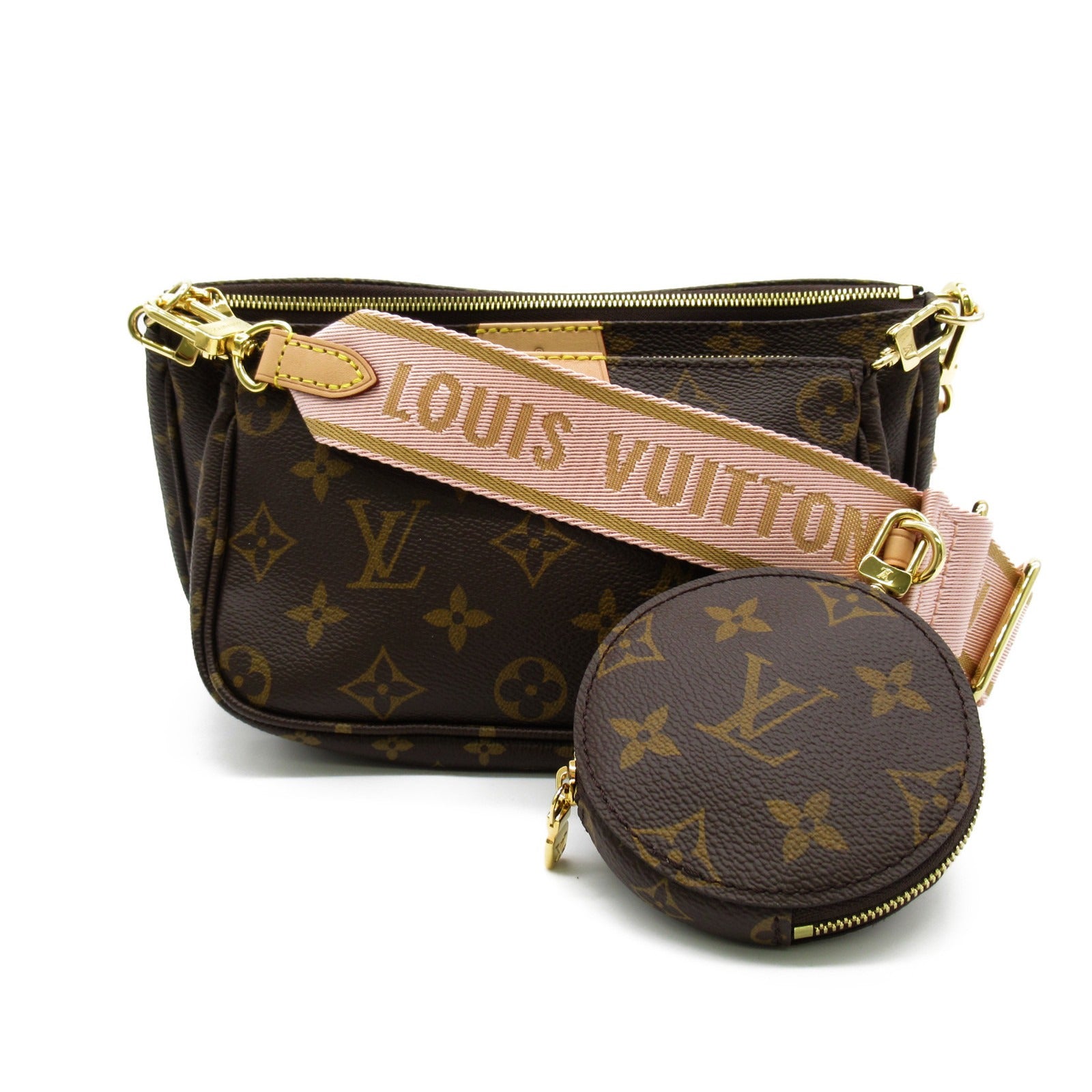LOUIS VUITTON Monogoram Multi Pochette Accessoires肩背袋啡色