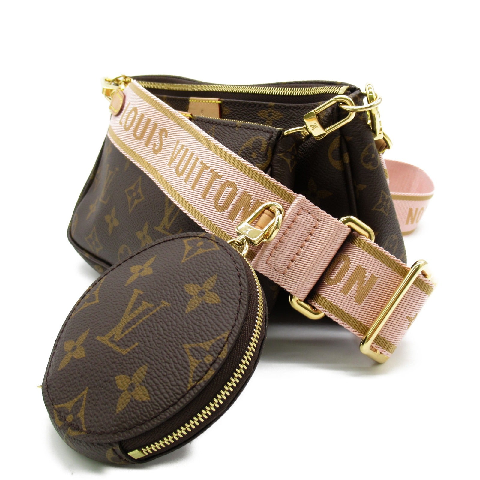 LOUIS VUITTON Monogoram Multi Pochette Accessoires肩背袋啡色