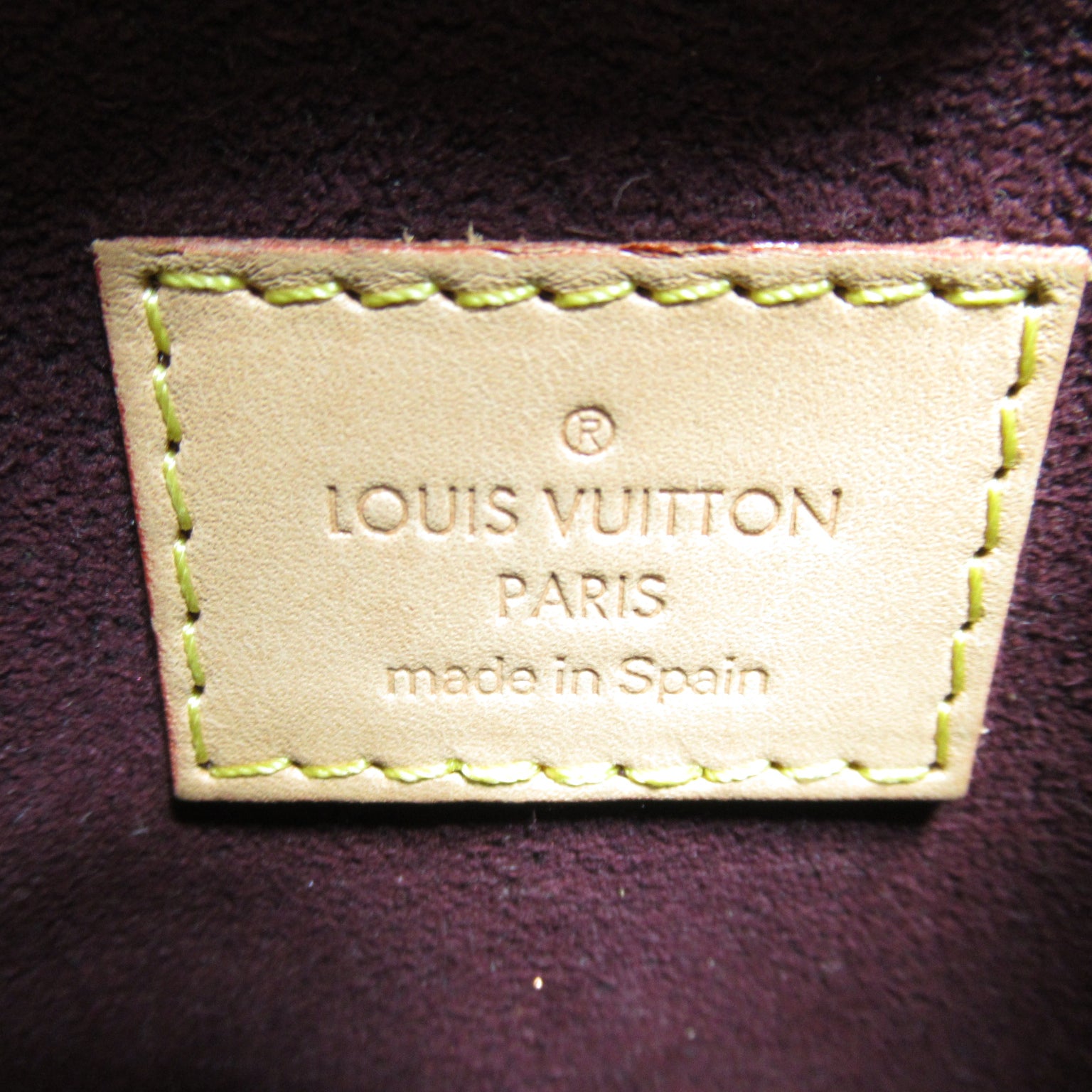 LOUIS VUITTON Monogram Montaigne BB金扣手挽肩背兩用袋啡色