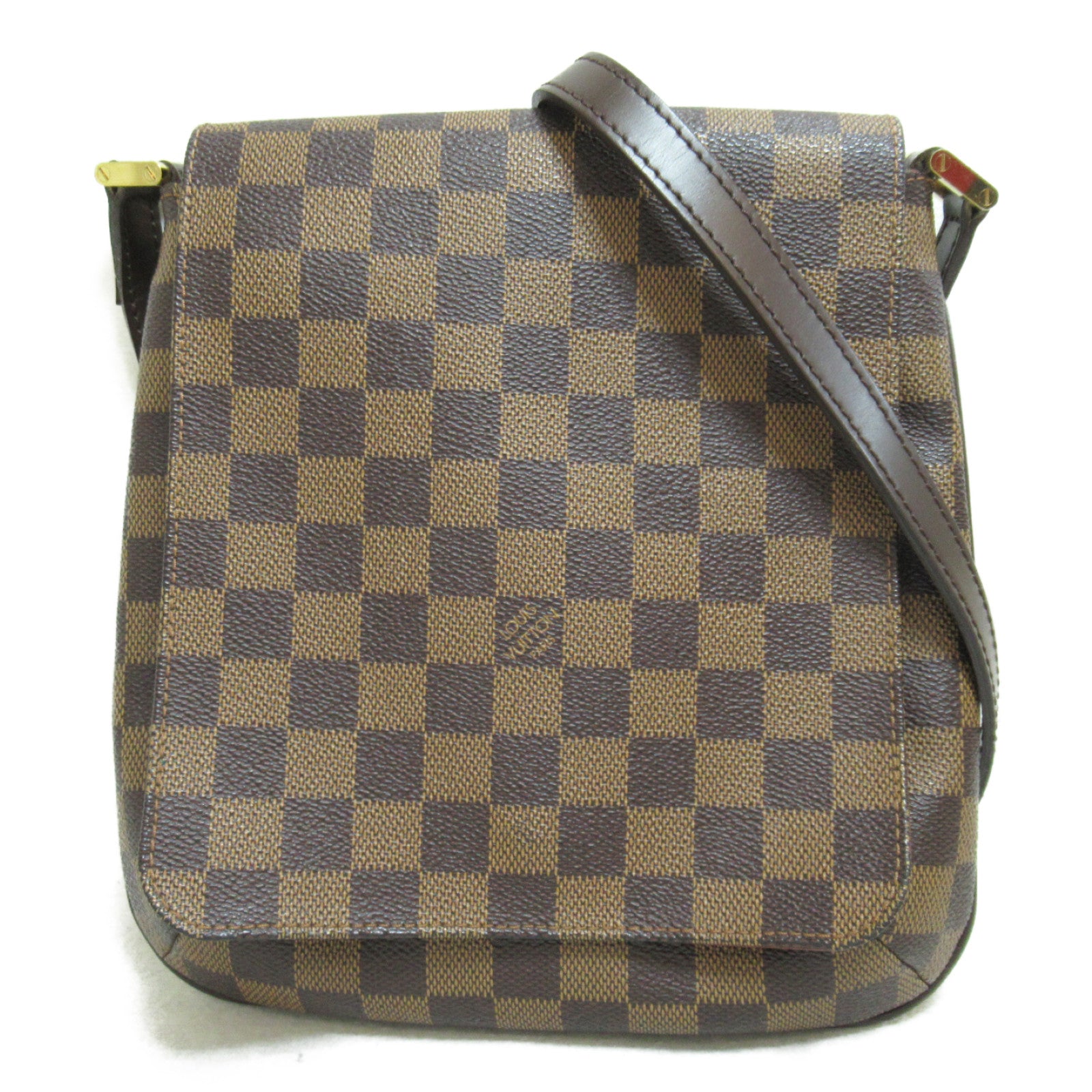 LOUIS VUITTON Damier Musette Salsa Long金扣肩背袋啡色