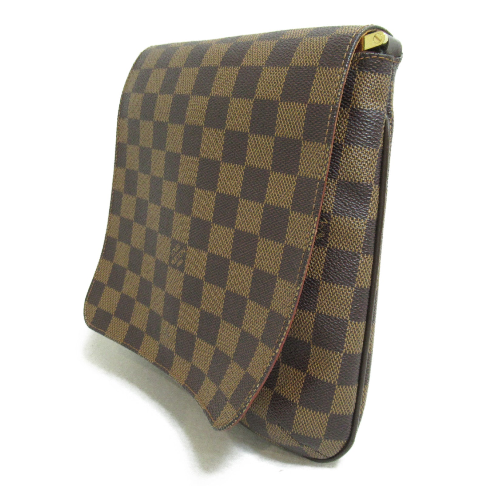 LOUIS VUITTON Damier Musette Salsa Long金扣肩背袋啡色
