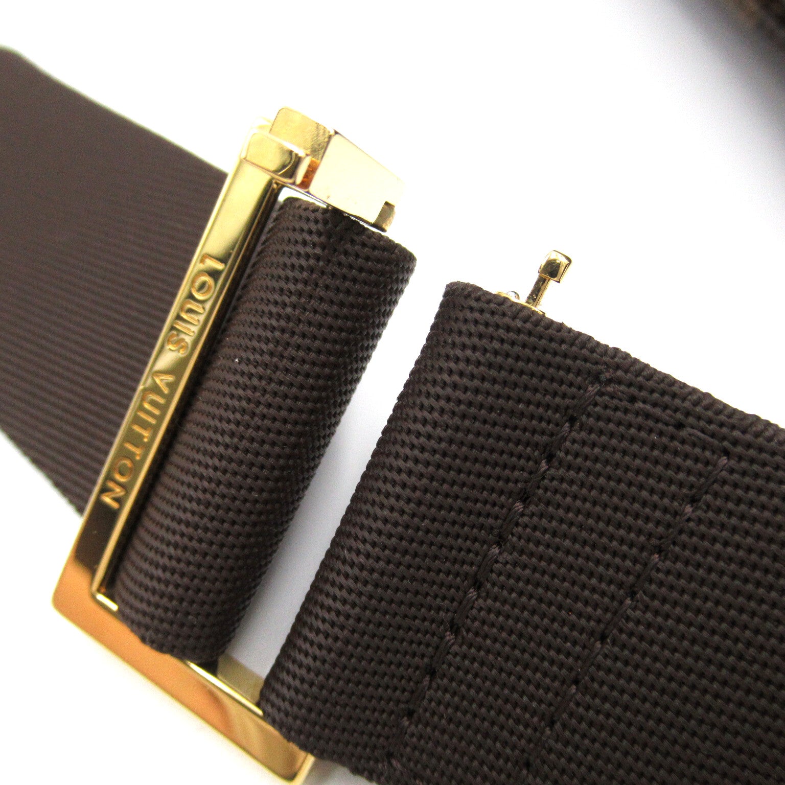 LOUIS VUITTON Damier Geronimos金扣腰包啡色