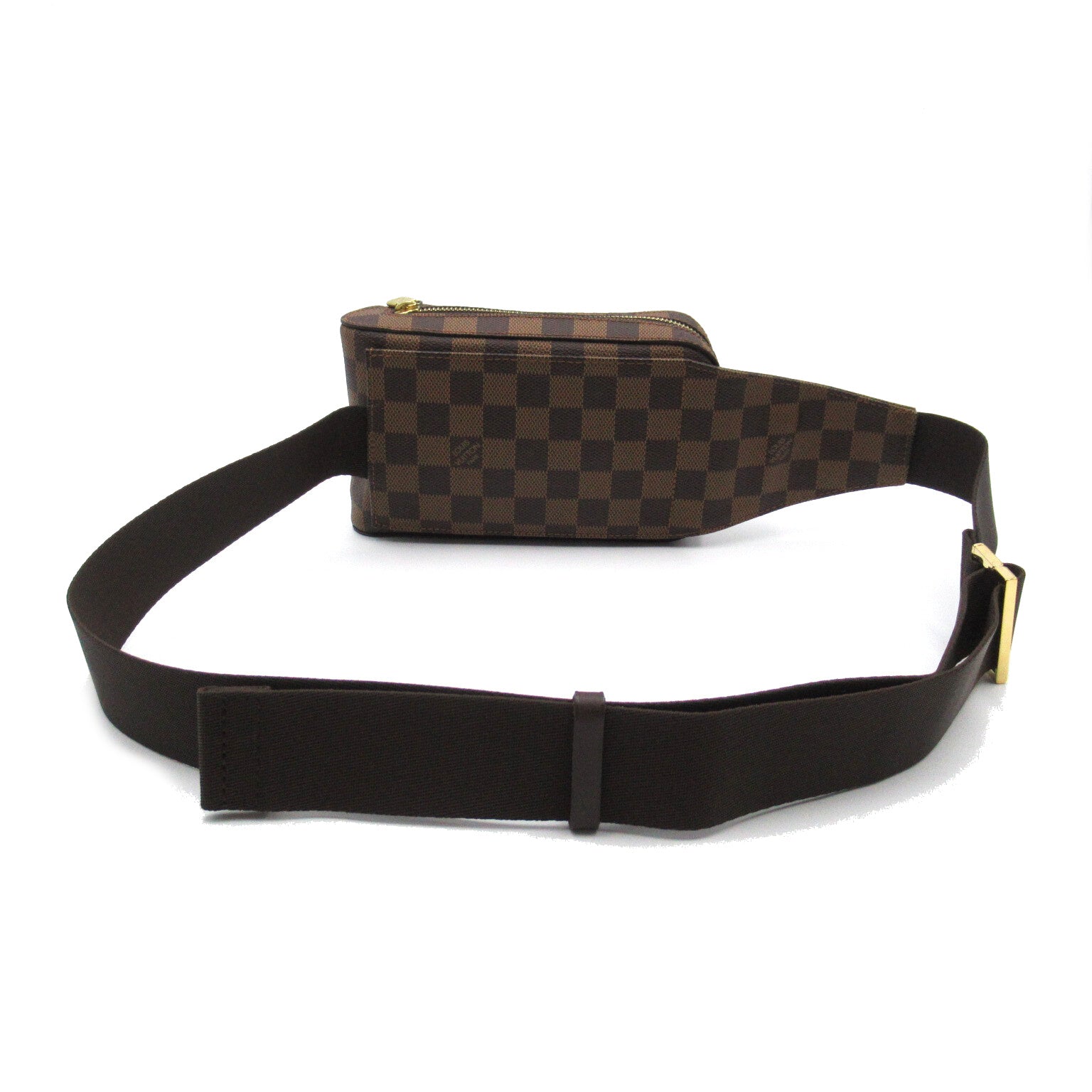 LOUIS VUITTON Damier Geronimos金扣腰包啡色
