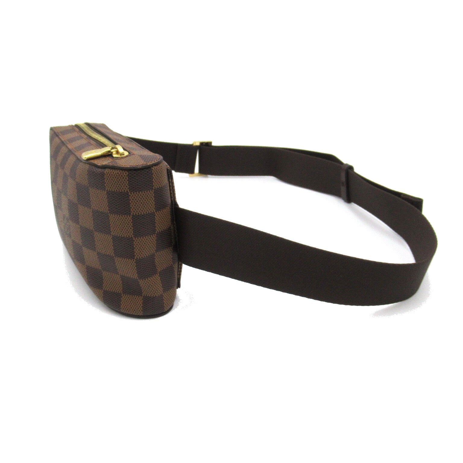 LOUIS VUITTON Damier Geronimos金扣腰包啡色