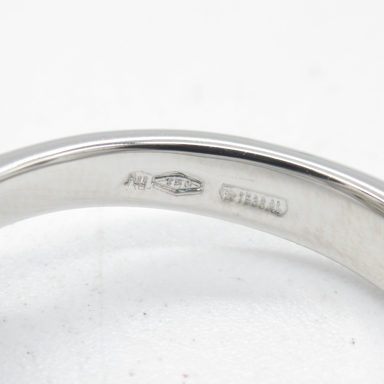 BVLGARI 18K白金Flip Diamond Ring鑽石戒指US#5.5