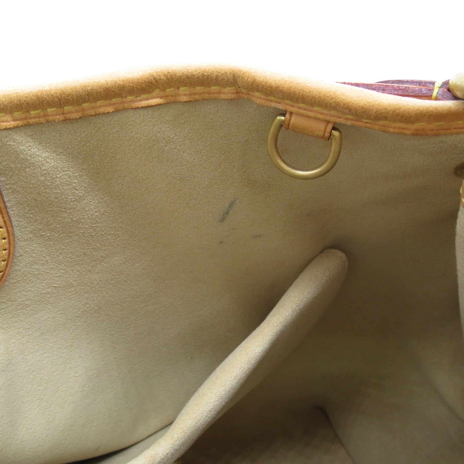 LOUIS VUITTON Damier Galliera PM金扣肩背袋白色