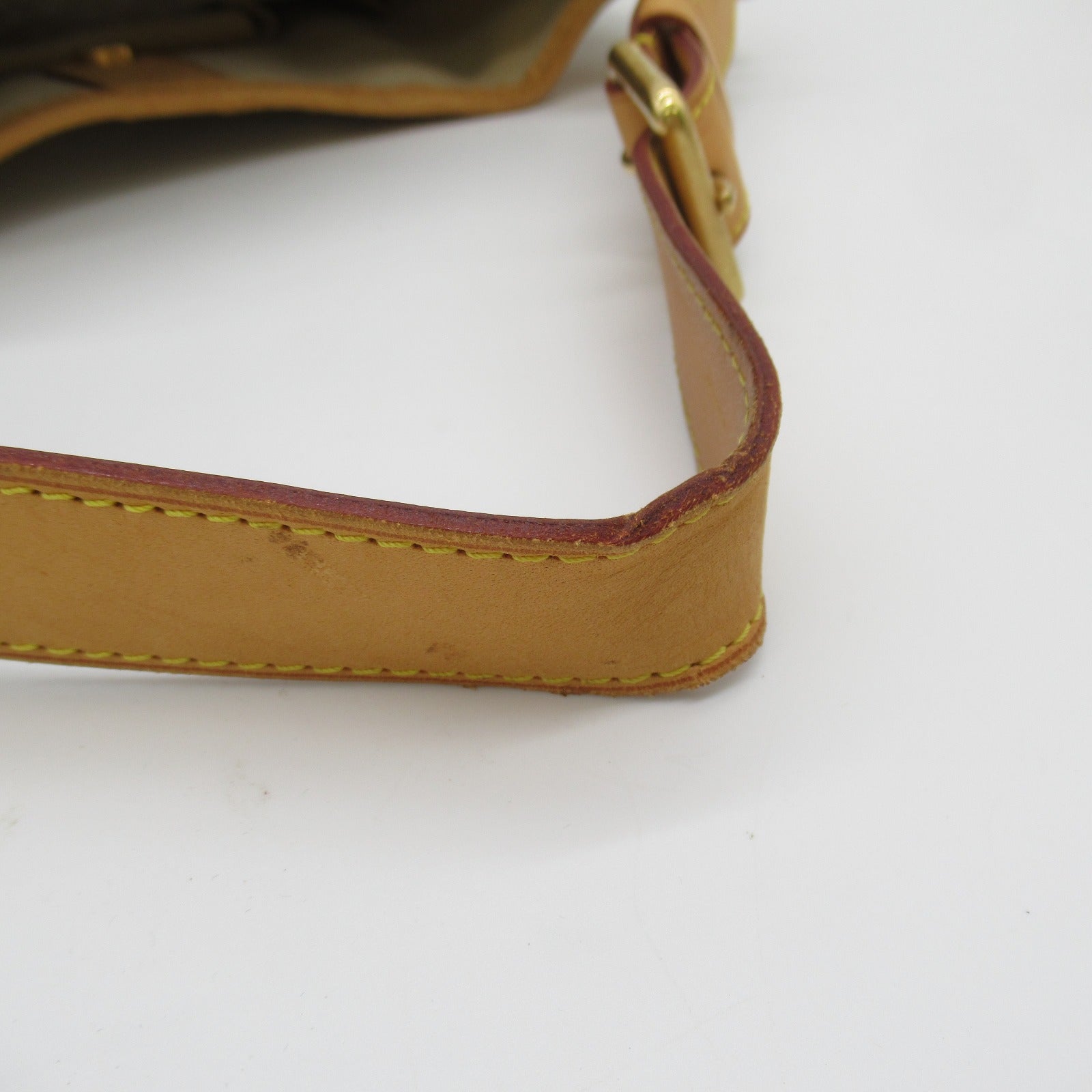 LOUIS VUITTON Damier Galliera PM金扣肩背袋白色