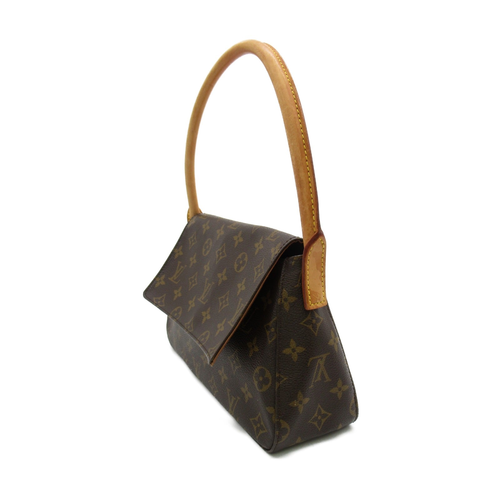LOUIS VUITTON Monogram Mini Looping肩背袋啡色