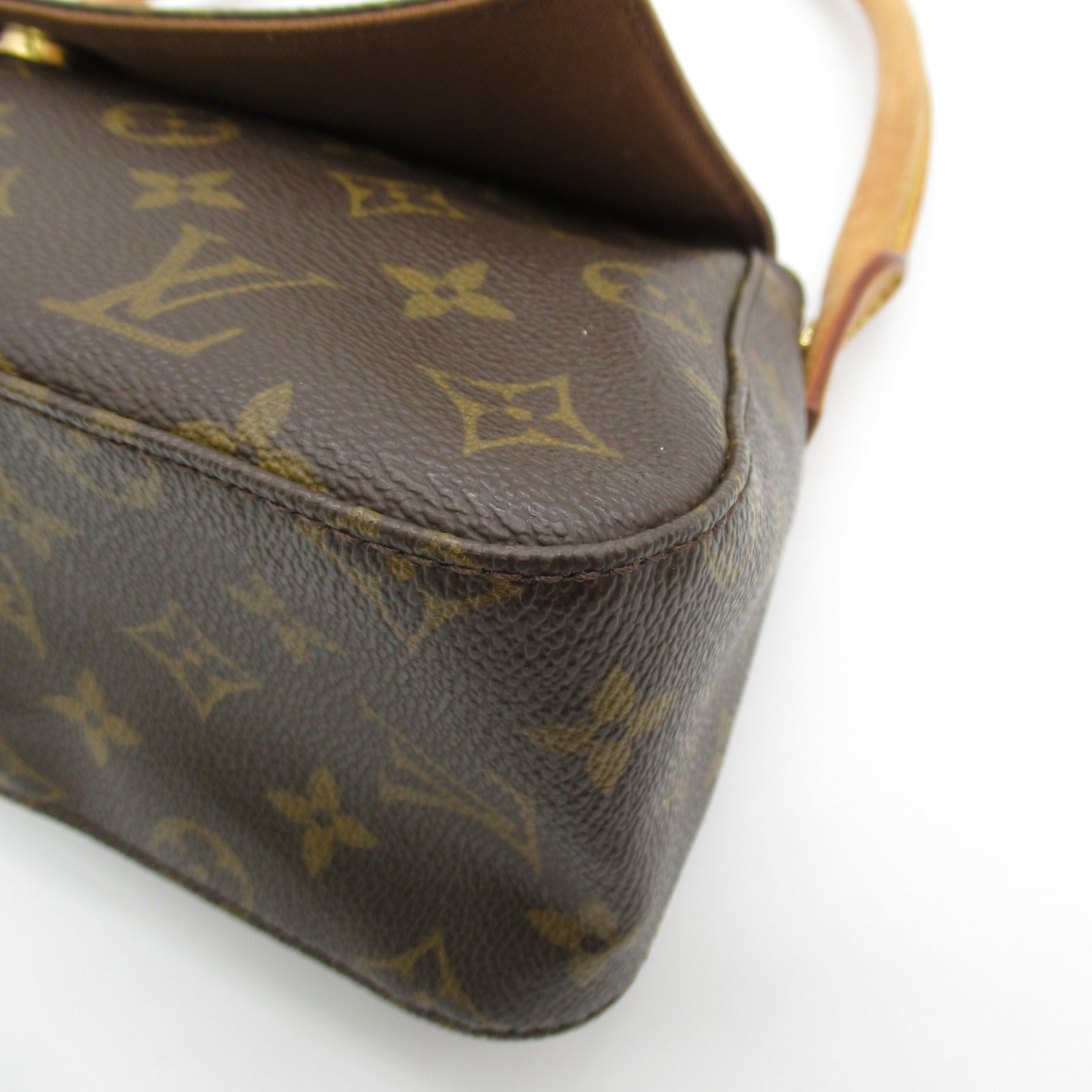 LOUIS VUITTON Monogram Mini Looping肩背袋啡色
