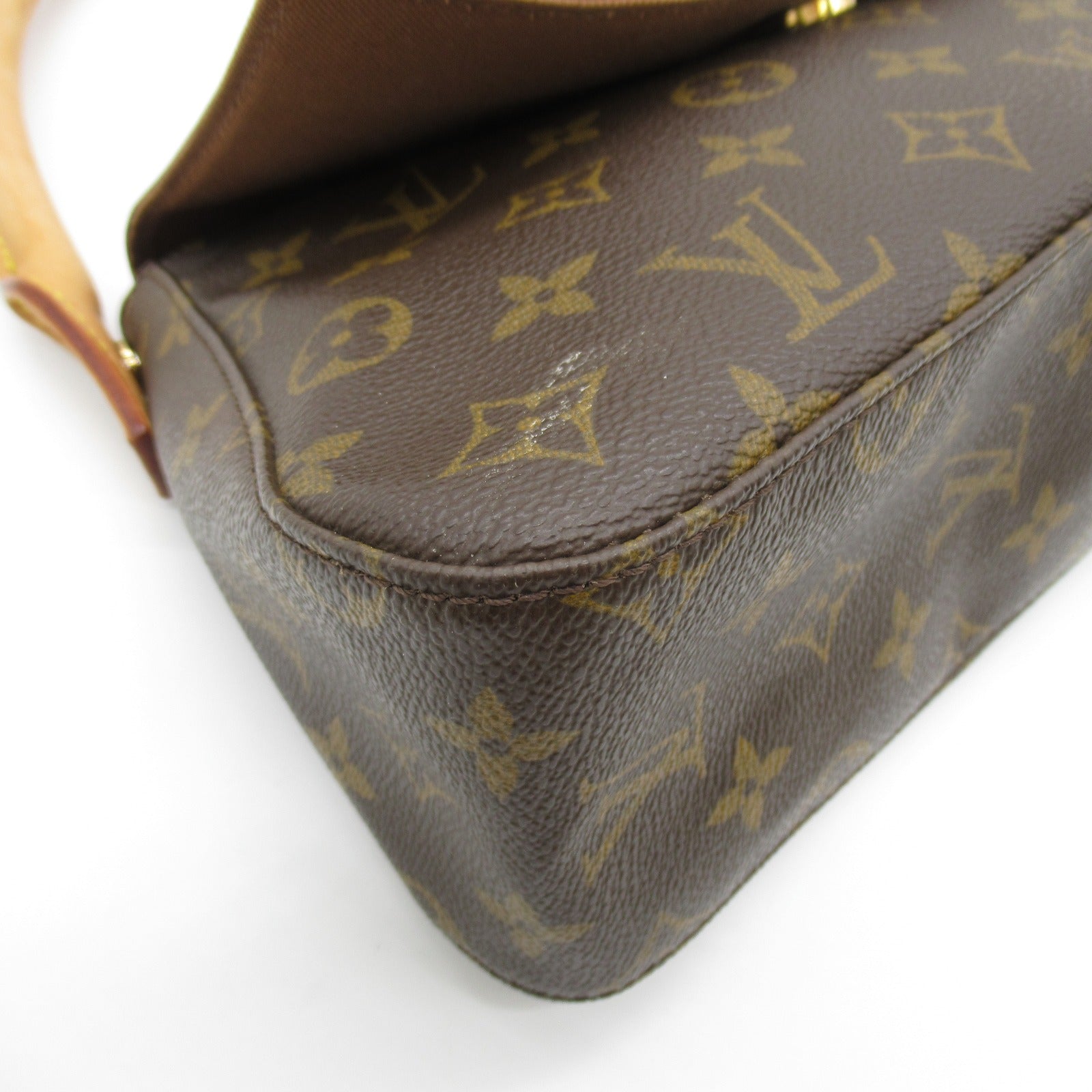 LOUIS VUITTON Monogram Mini Looping肩背袋啡色