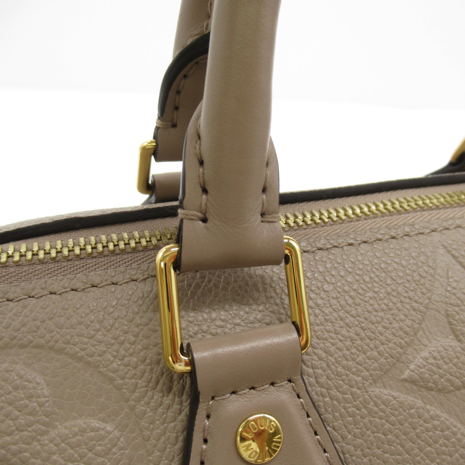 LOUIS VUITTON Monogram Speedy Bandouliere 25 Shoulder Bag金扣肩背袋米色
