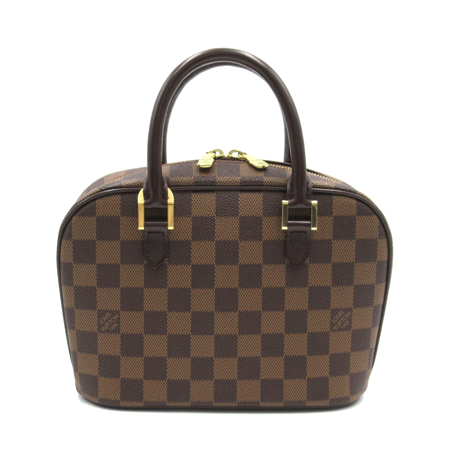 LOUIS VUITTON Damier Sarria Mini金扣手挽袋啡色