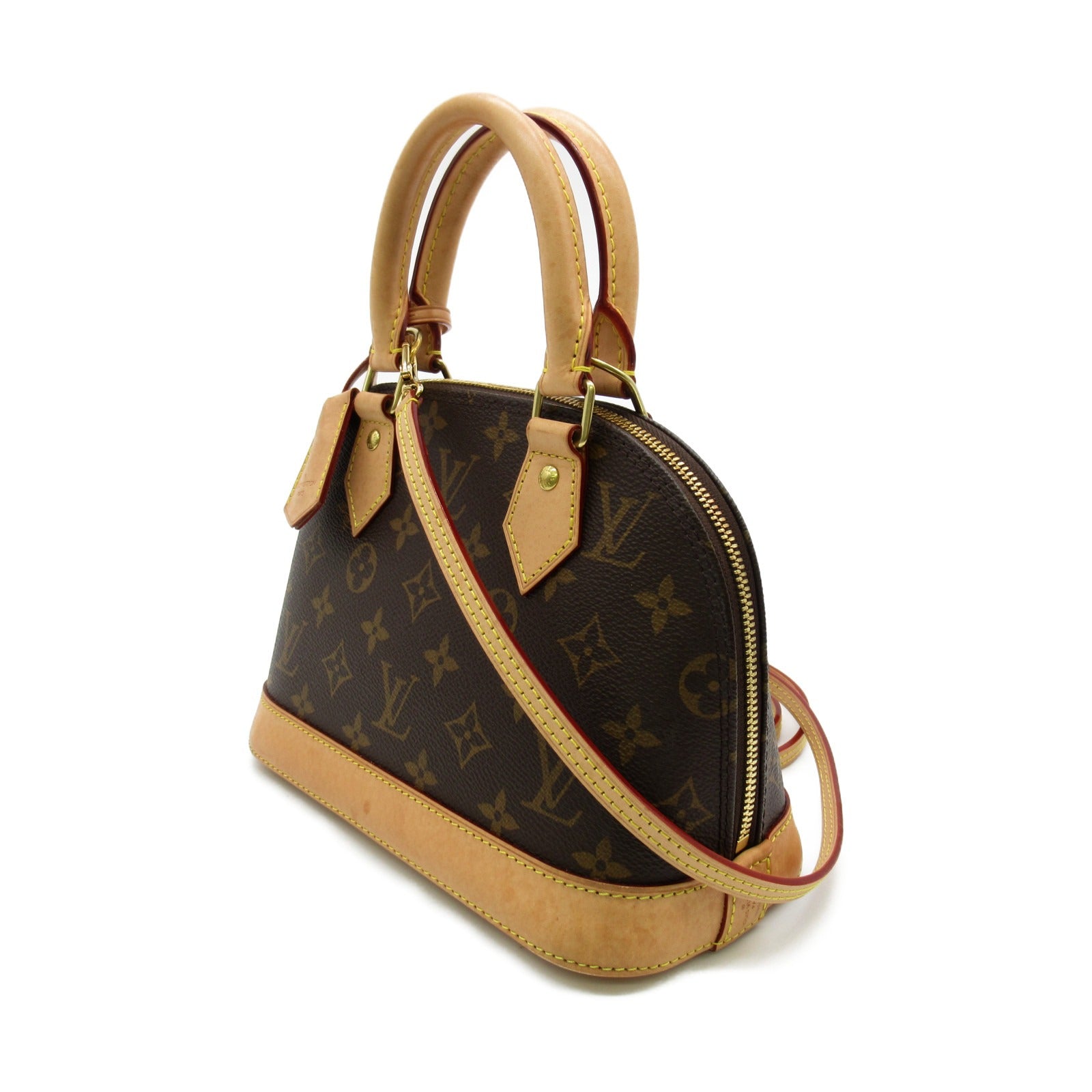 LOUIS VUITTON Monogram Alma BB手挽肩背兩用袋啡色