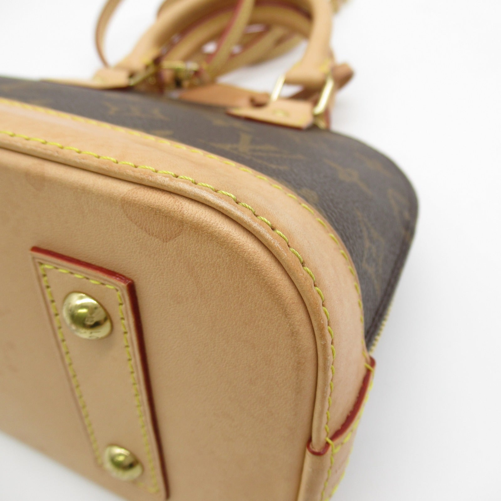 LOUIS VUITTON Monogram Alma BB手挽肩背兩用袋啡色