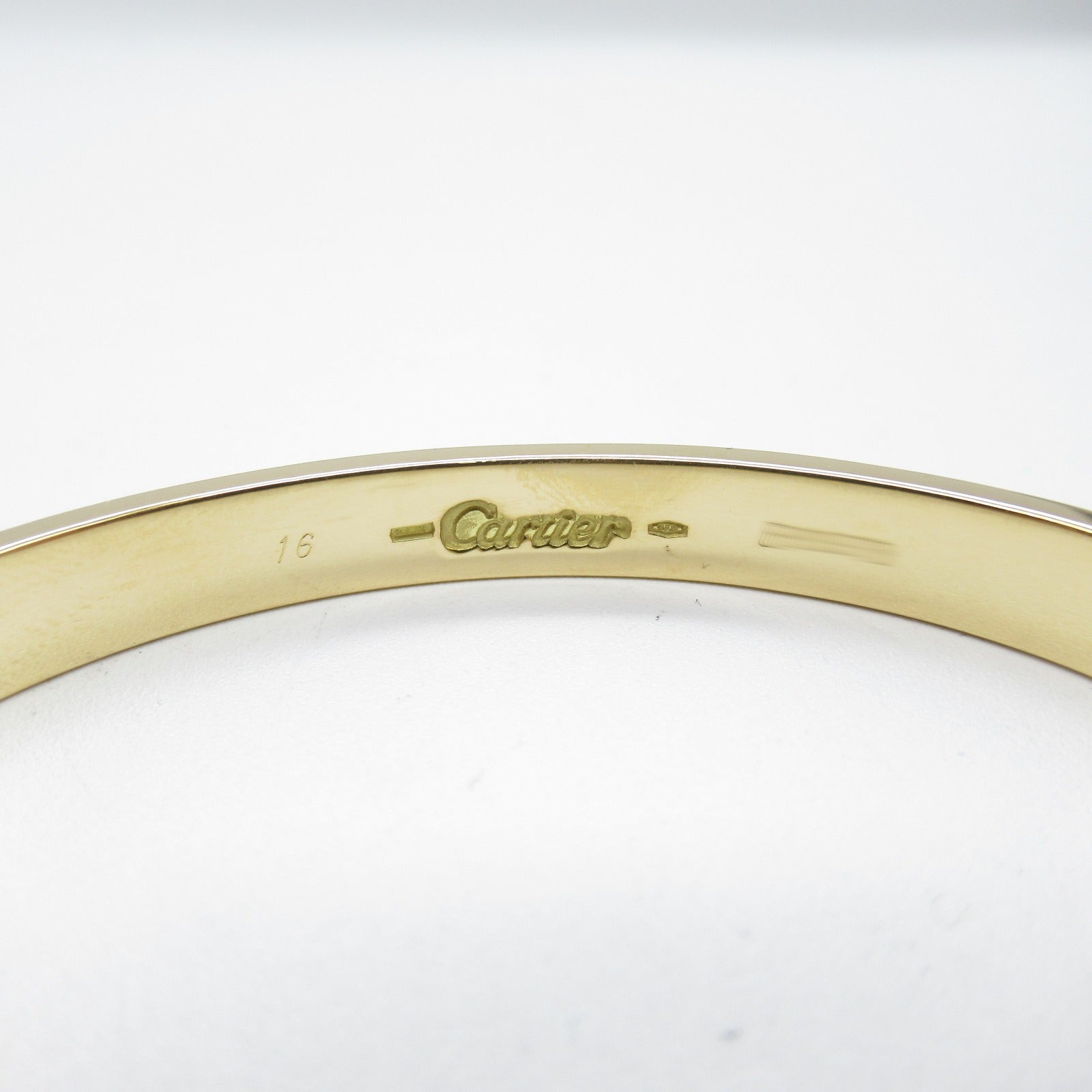 CARTIER 18K黃金Love Bracelet手鐲#16