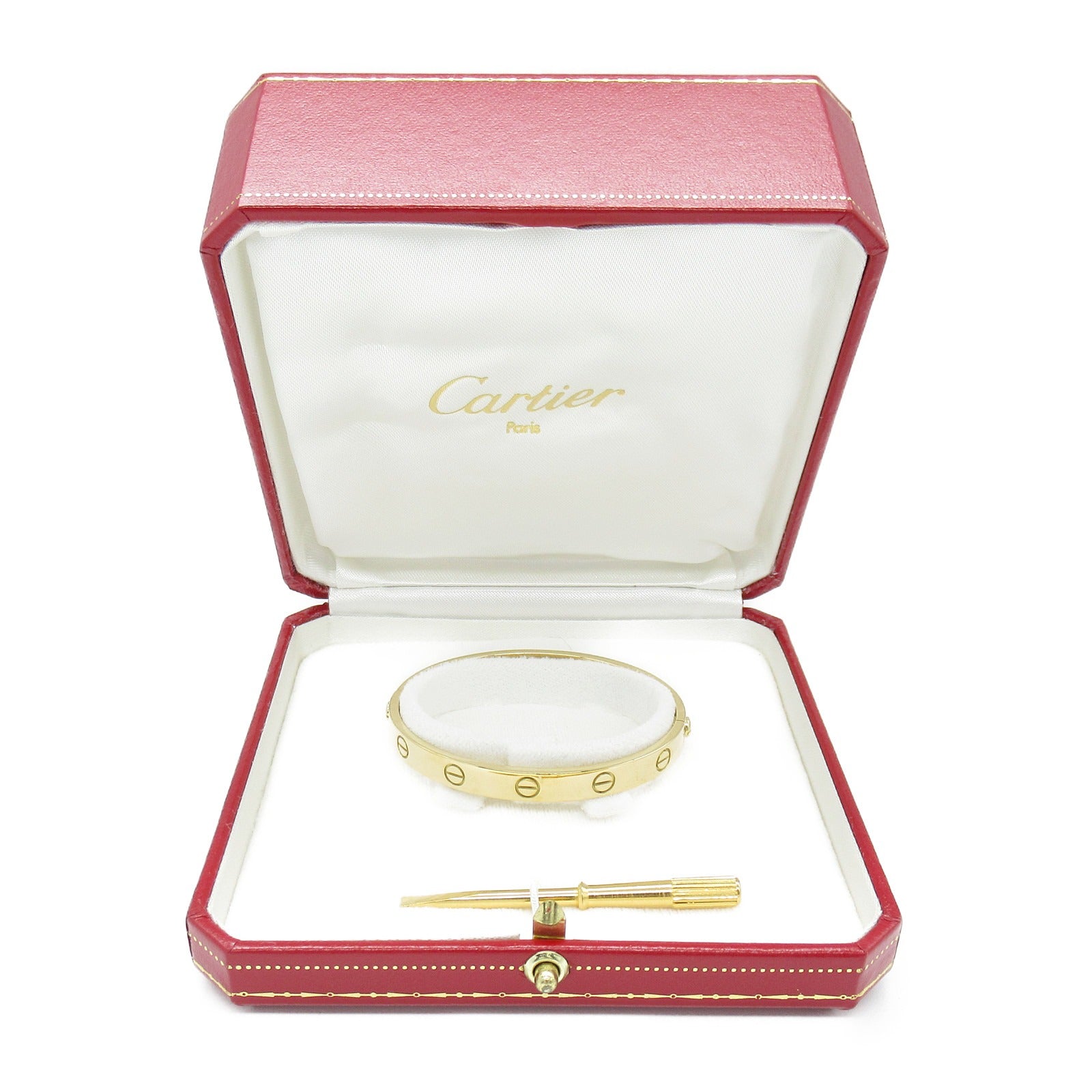 CARTIER 18K黃金Love Bracelet手鐲#16