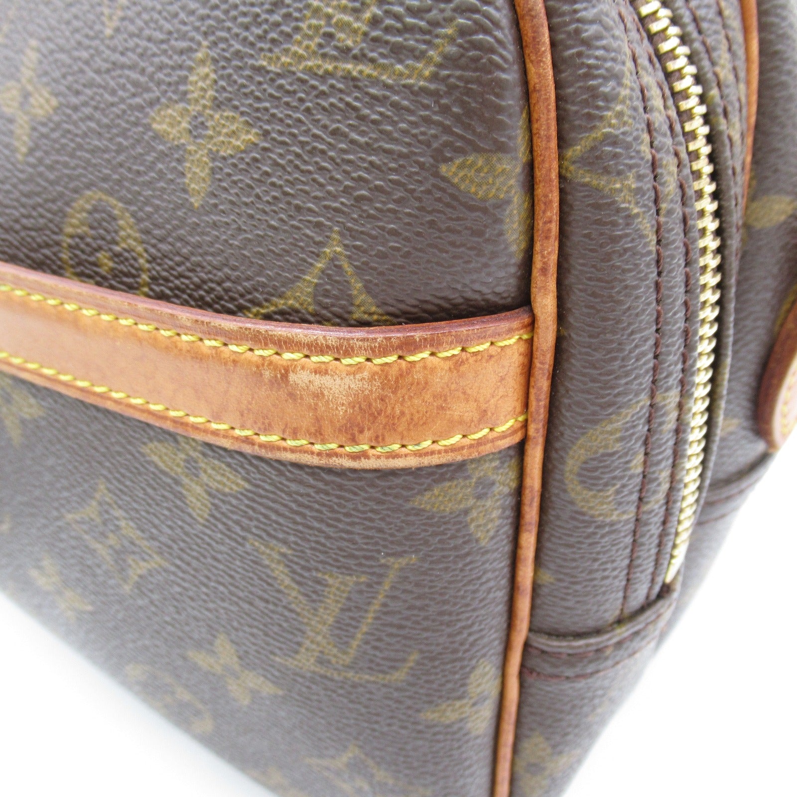 LOUIS VUITTON Monogram Reporter PM金扣肩背袋啡色