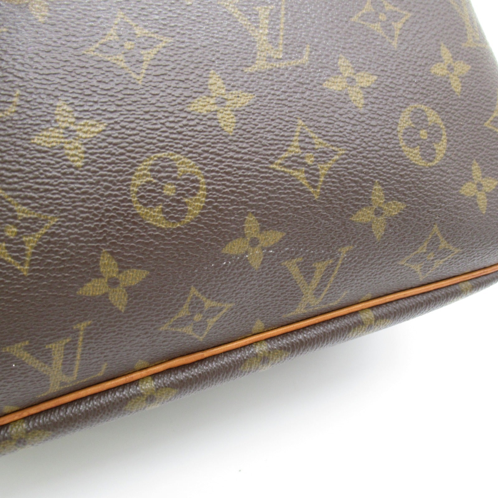 LOUIS VUITTON Monogram Reporter PM金扣肩背袋啡色