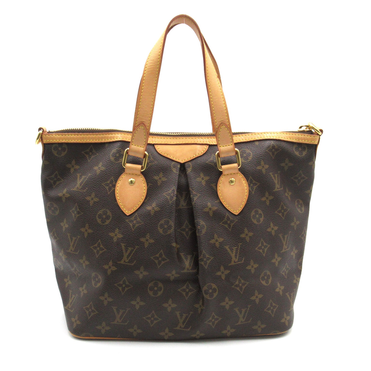 LOUIS VUITTON Monogram Palermo PM手挽肩背兩用袋啡色