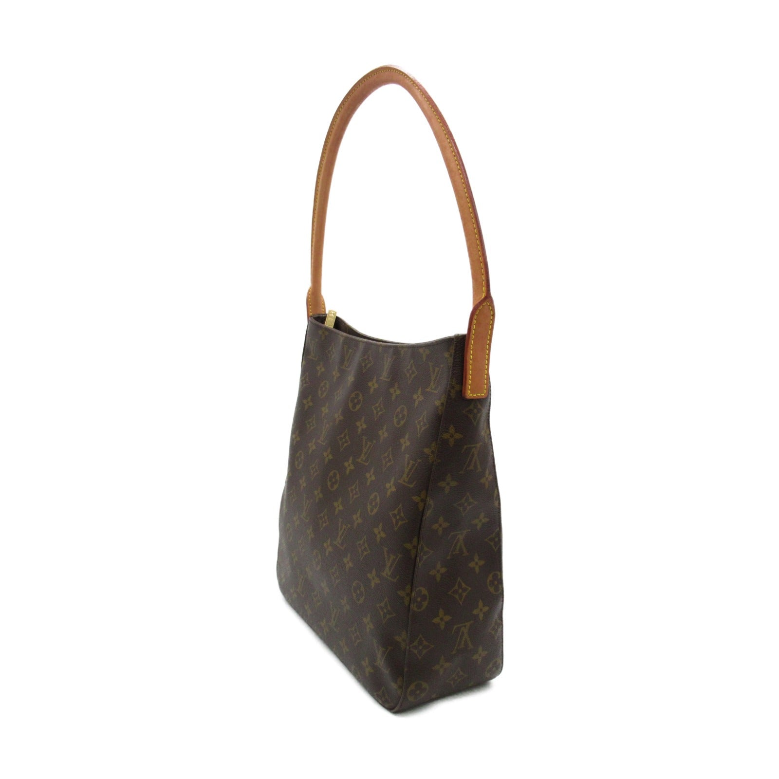 LOUIS VUITTON 【激減優惠】Monogram Looping GM金扣肩背袋啡色