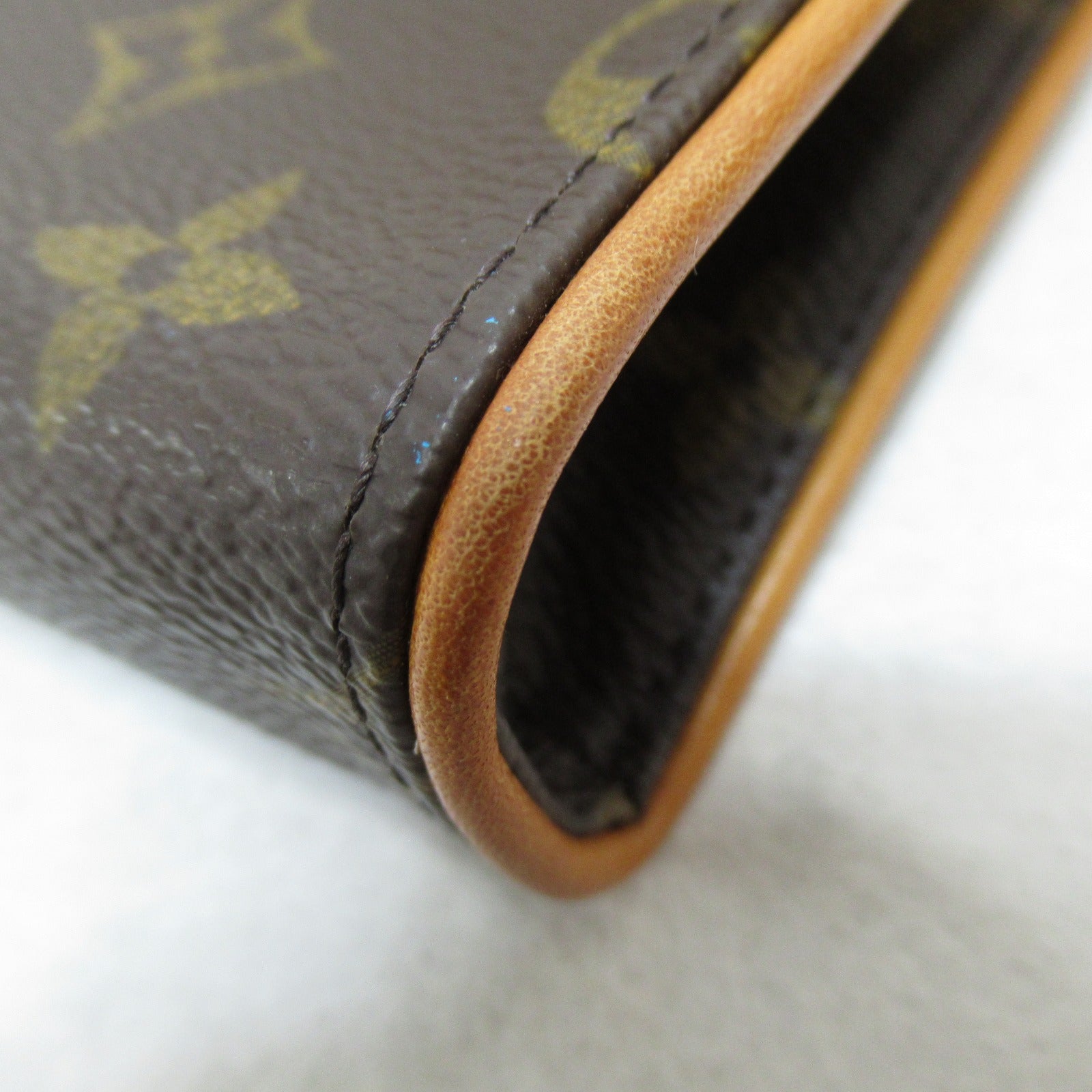 LOUIS VUITTON Monogram Pochette Florentine金扣腰包啡色