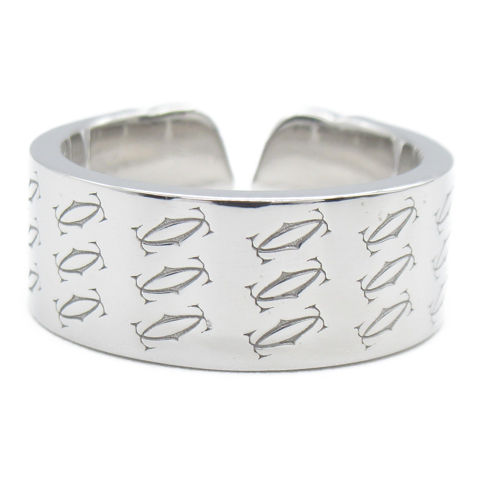 CARTIER 18K白金C2 Diamond 2000鑽石戒指US#5.75/Cartier#51銀色