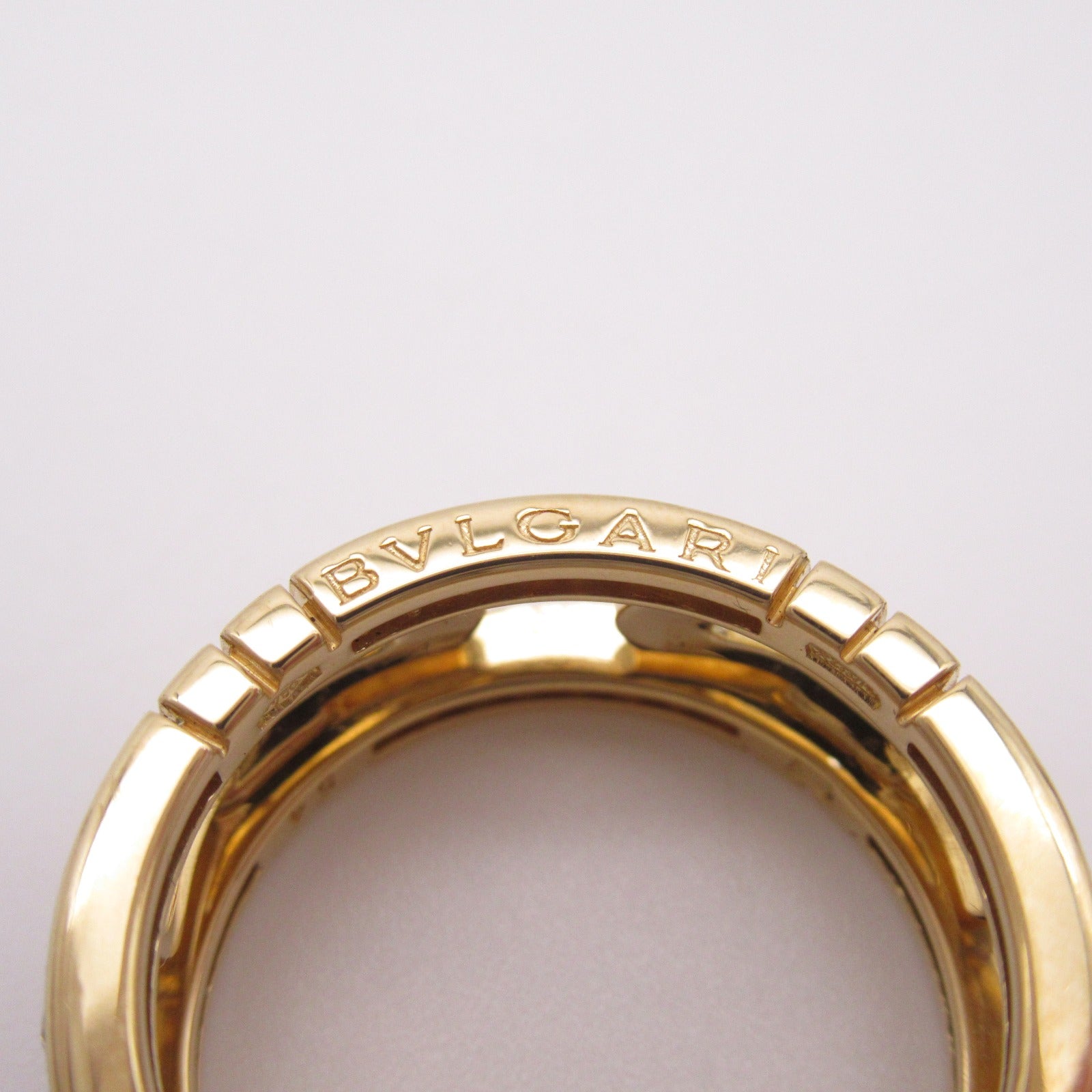 BVLGARI 18K黃金Parentesi Ring鑽石戒指Bvlgari#54/US#6.5