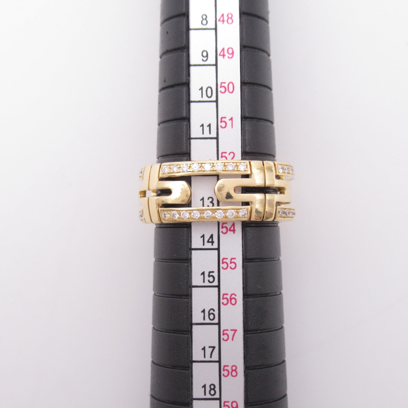 BVLGARI 18K黃金Parentesi Ring鑽石戒指Bvlgari#54/US#6.5