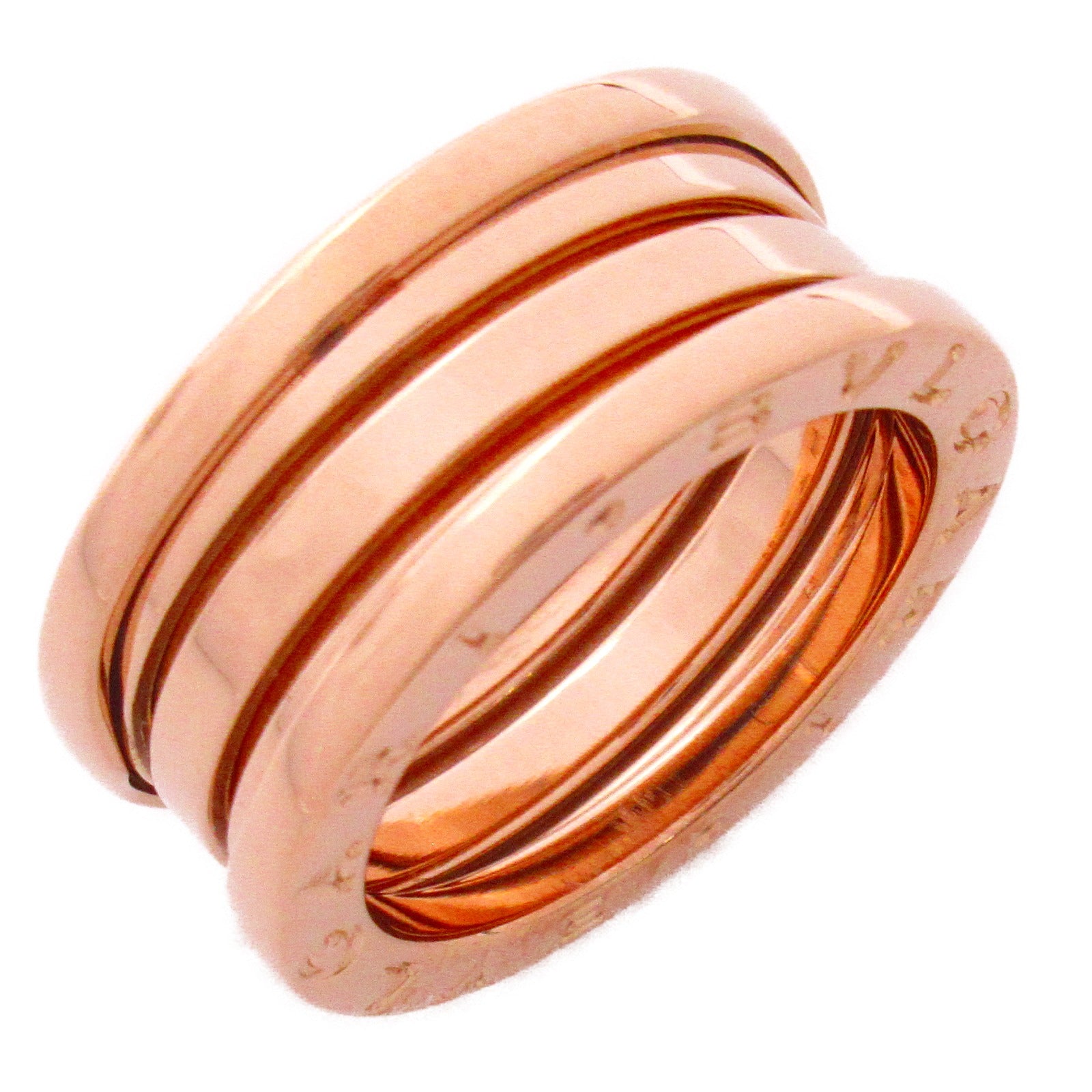 BVLGARI 18K玫瑰金B.zero1 Ring戒指Bvlgari#50/US#5.25
