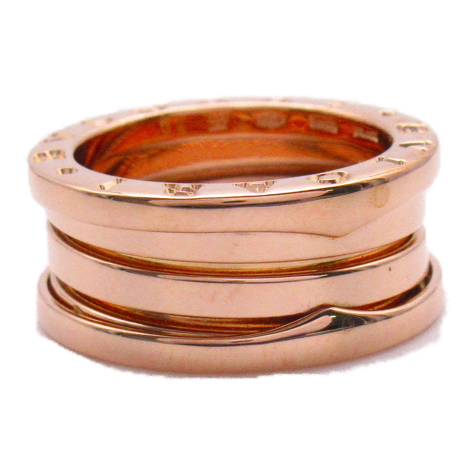 BVLGARI 18K玫瑰金B.zero1 Ring戒指Bvlgari#50/US#5.25