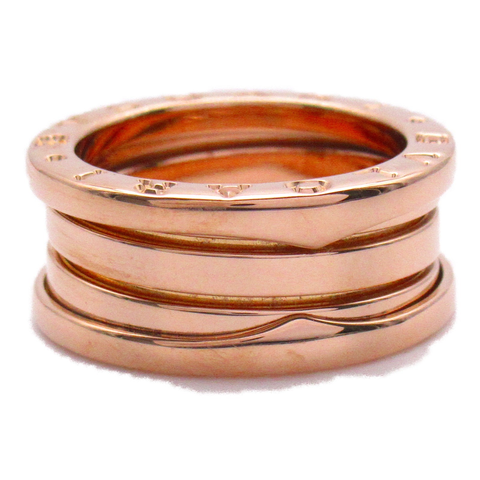 BVLGARI 18K玫瑰金B.zero1 Ring戒指Bvlgari#50/US#5.25