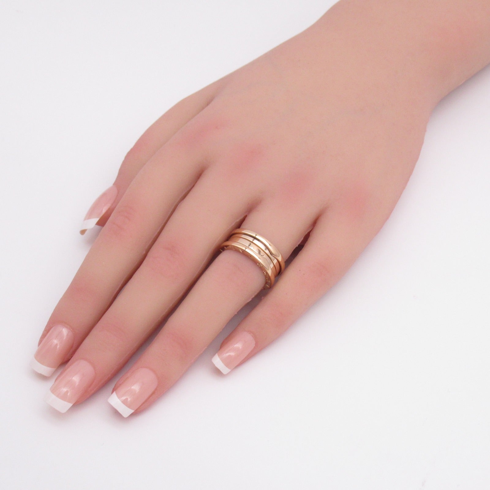 BVLGARI 18K玫瑰金B.zero1 Ring戒指Bvlgari#50/US#5.25