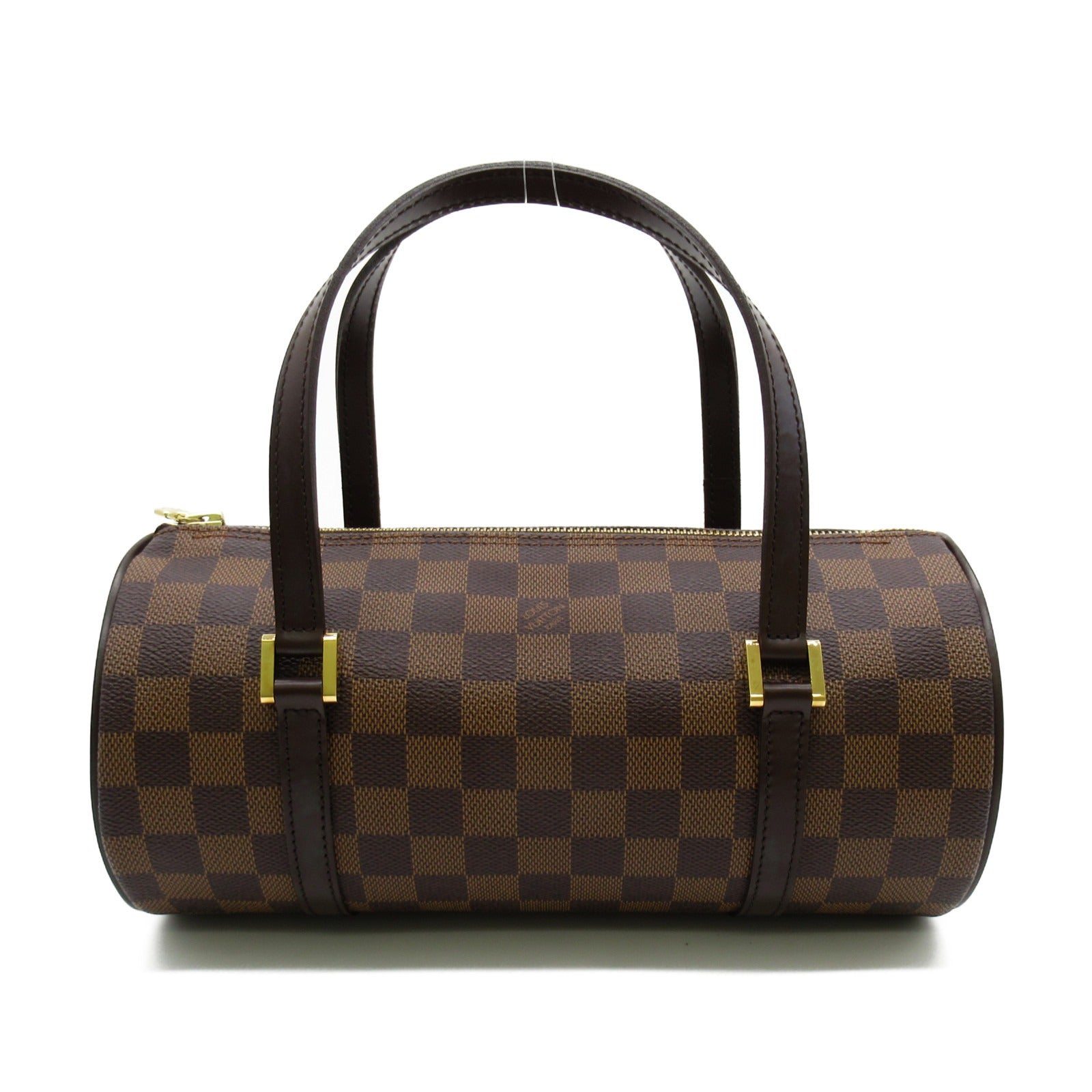 LOUIS VUITTON Damier Papillon PM金扣肩背袋啡色