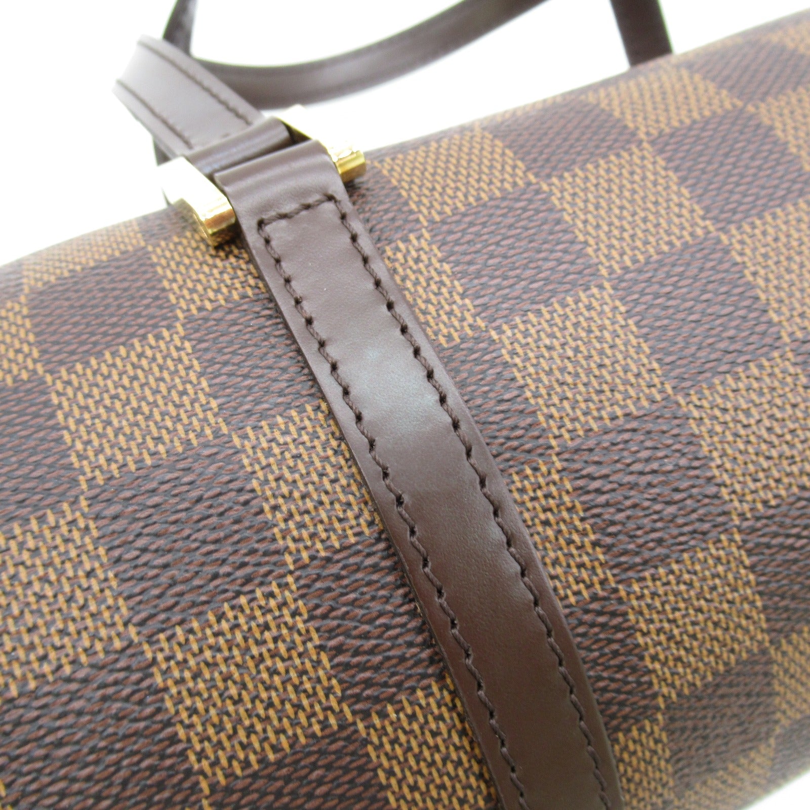 LOUIS VUITTON Damier Papillon PM金扣肩背袋啡色