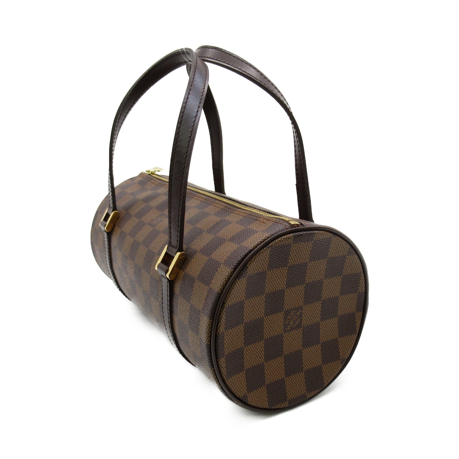 LOUIS VUITTON Damier Papillon PM金扣肩背袋啡色